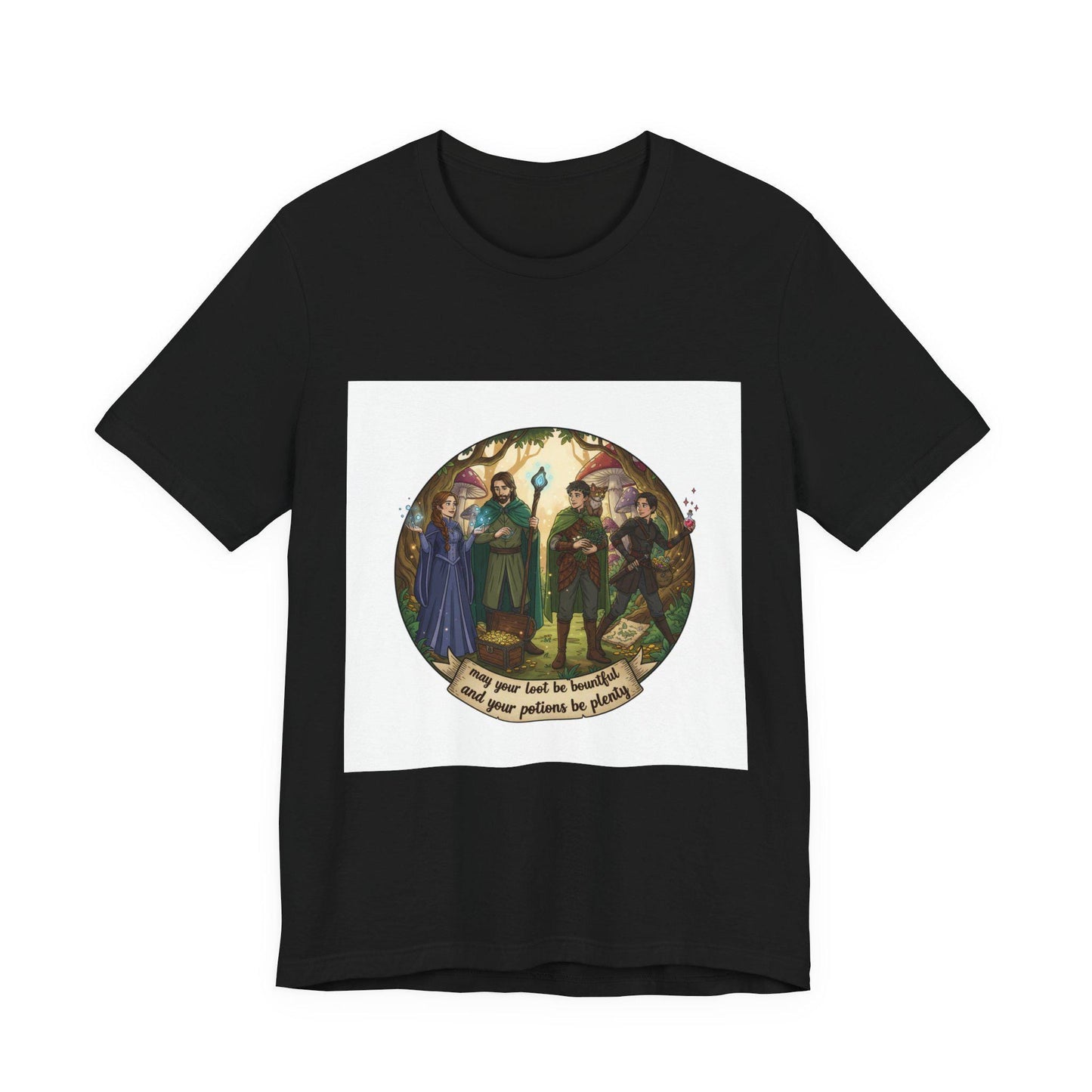 Fantasy Adventurers Party T-Shirt | RPG Character Group Tee