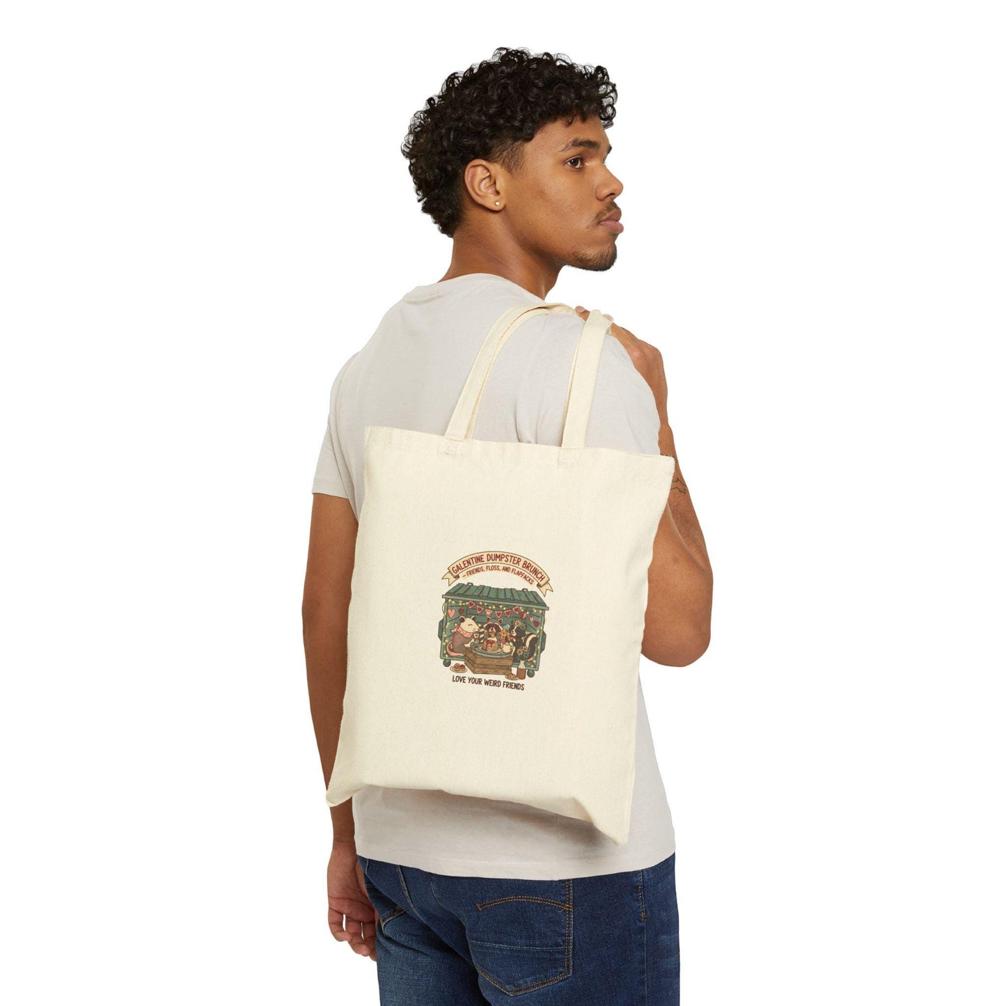 Galentine's Squad Brunch Tote, Cotton Canvas Tote | Female Friendship, Playful Script