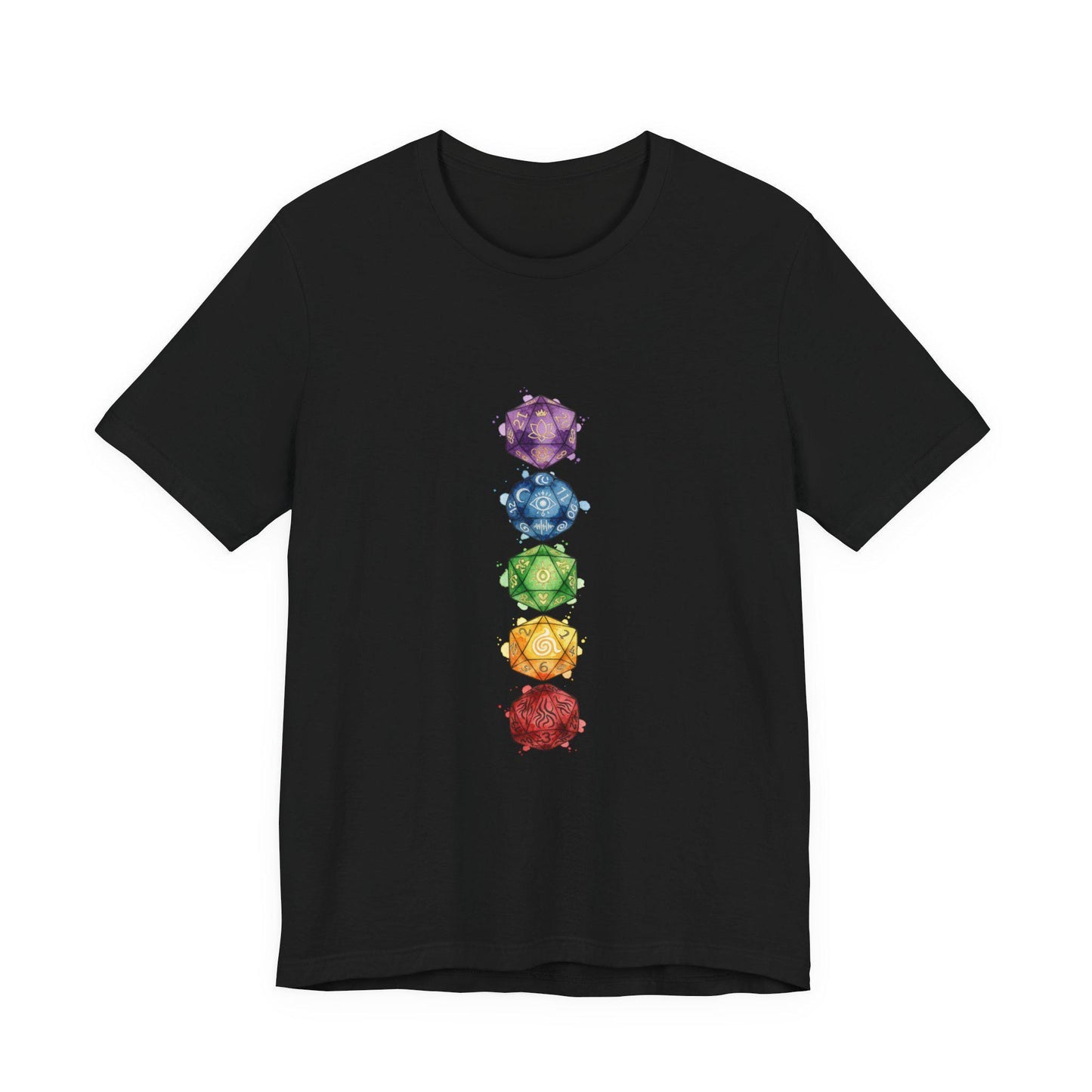 Chakra Crystals Tee | Witchy Medieval Fantasy, Faux-Medieval Typography Shirt