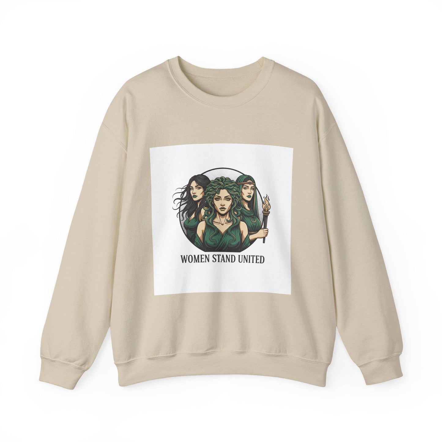 Women Stand United sweatshirt | mythic design, stoic philosophy art