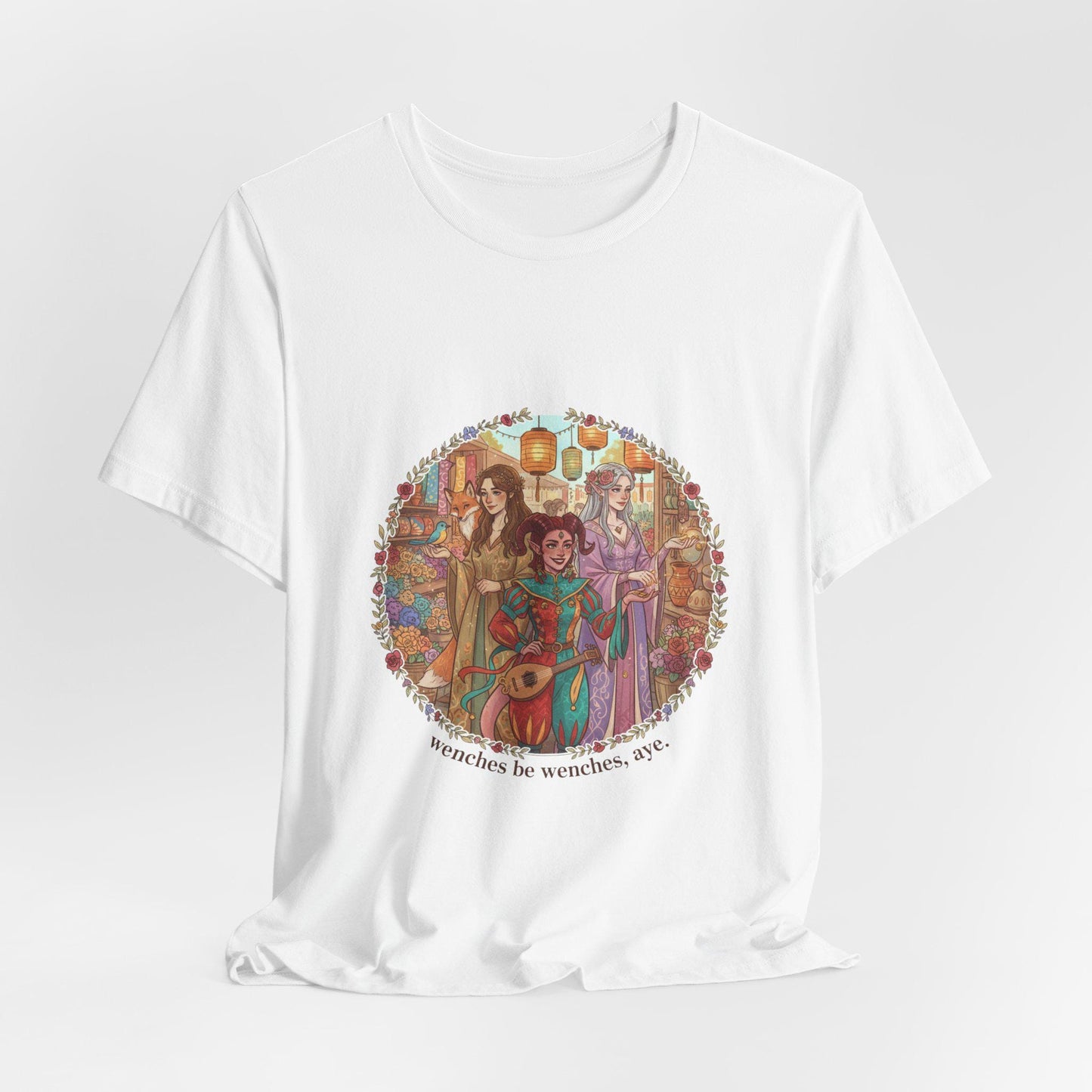 Medieval Bard Illustration Tee | fantasy sarcastic tee, olde style quote shirt