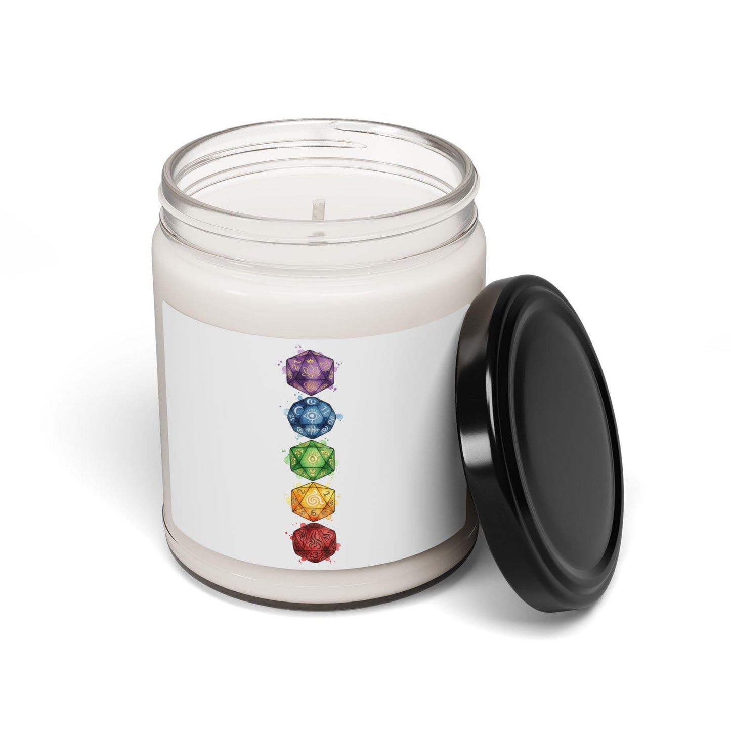 Chakra Gems Candle | Scented Soy Candle, 9oz | Witchy Medieval Fantasy