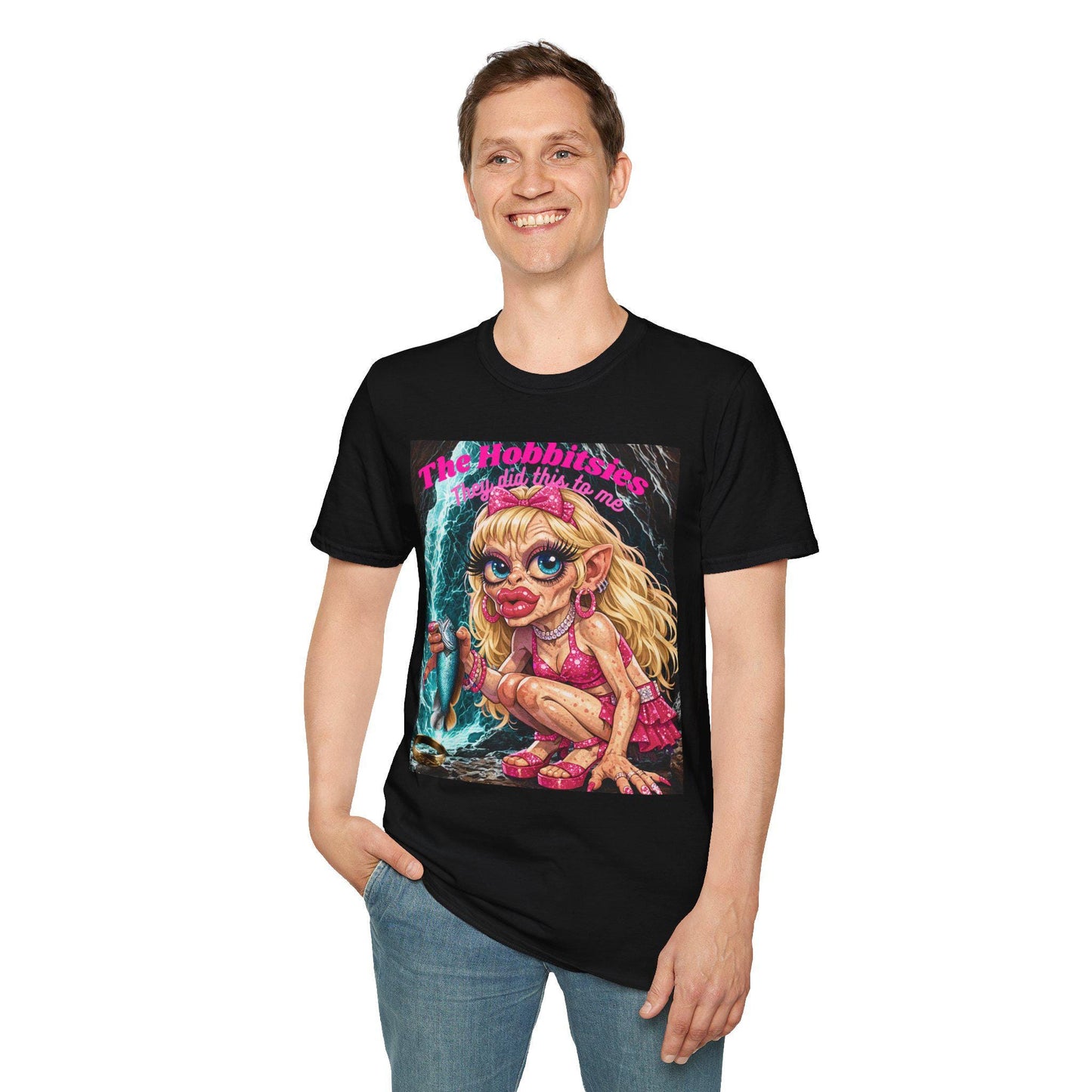 Grotesque Blonde Hobbit Girl T-Shirt | Horror Cute Fantasy Creature