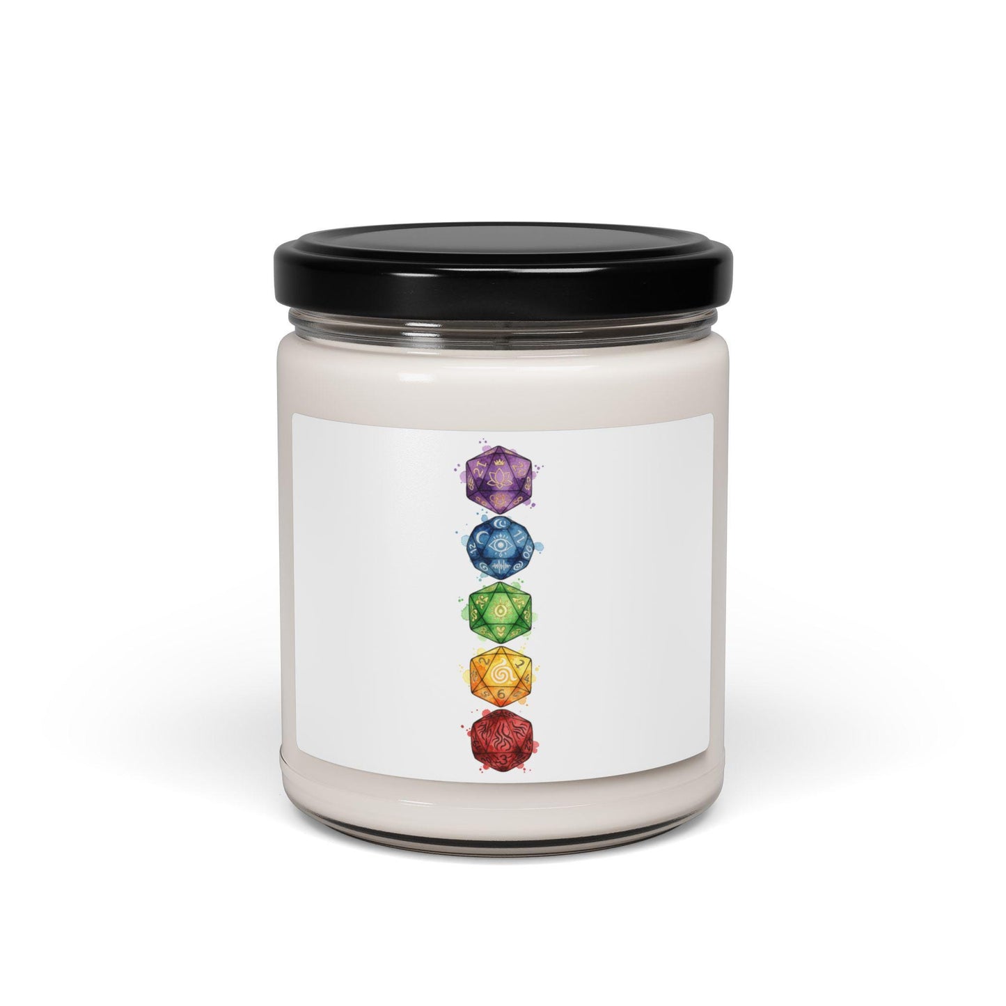 Chakra Gems Candle | Scented Soy Candle, 9oz | Witchy Medieval Fantasy