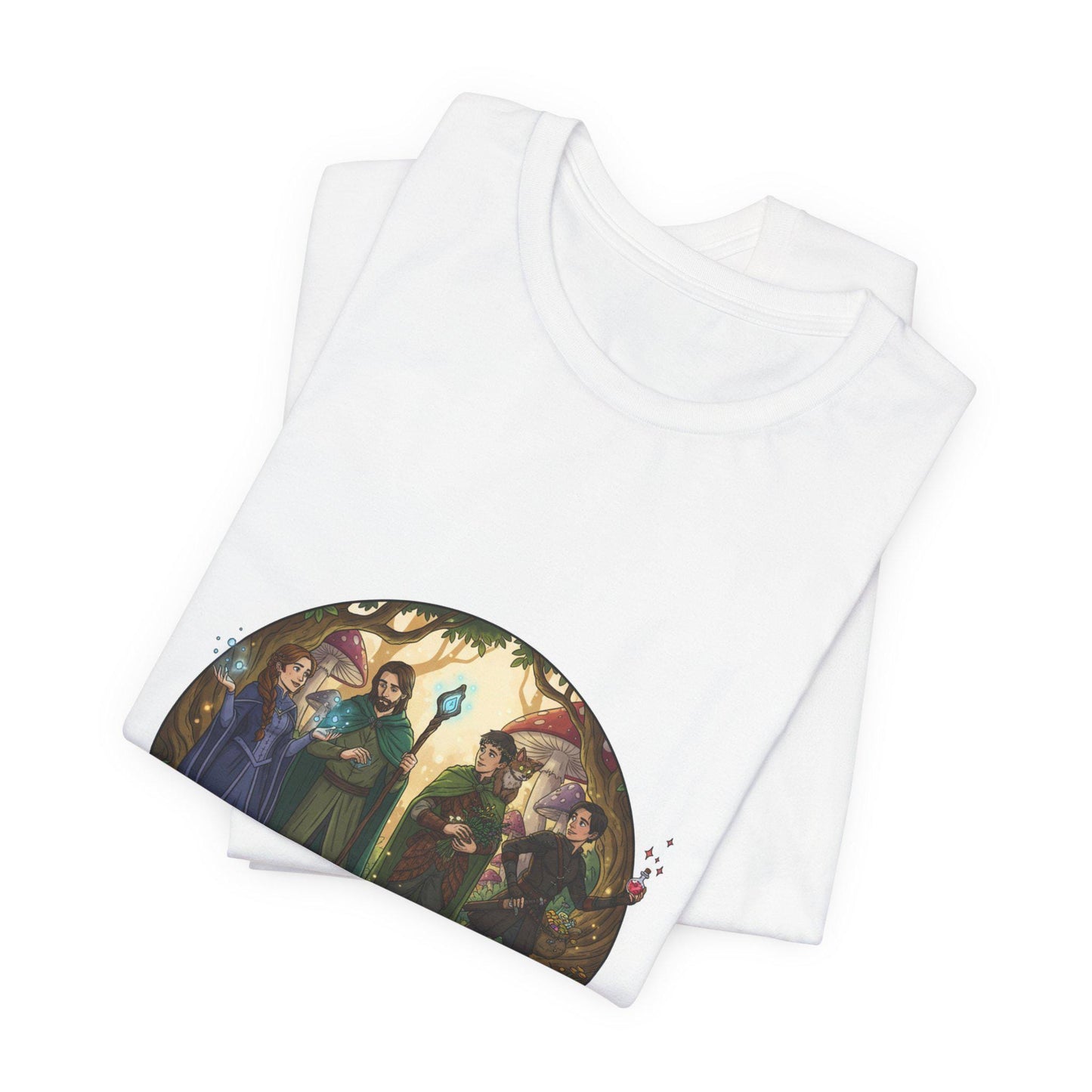 Fantasy Adventurers Party T-Shirt | RPG Character Group Tee