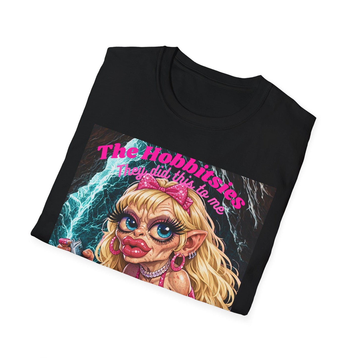 Grotesque Blonde Hobbit Girl T-Shirt | Horror Cute Fantasy Creature