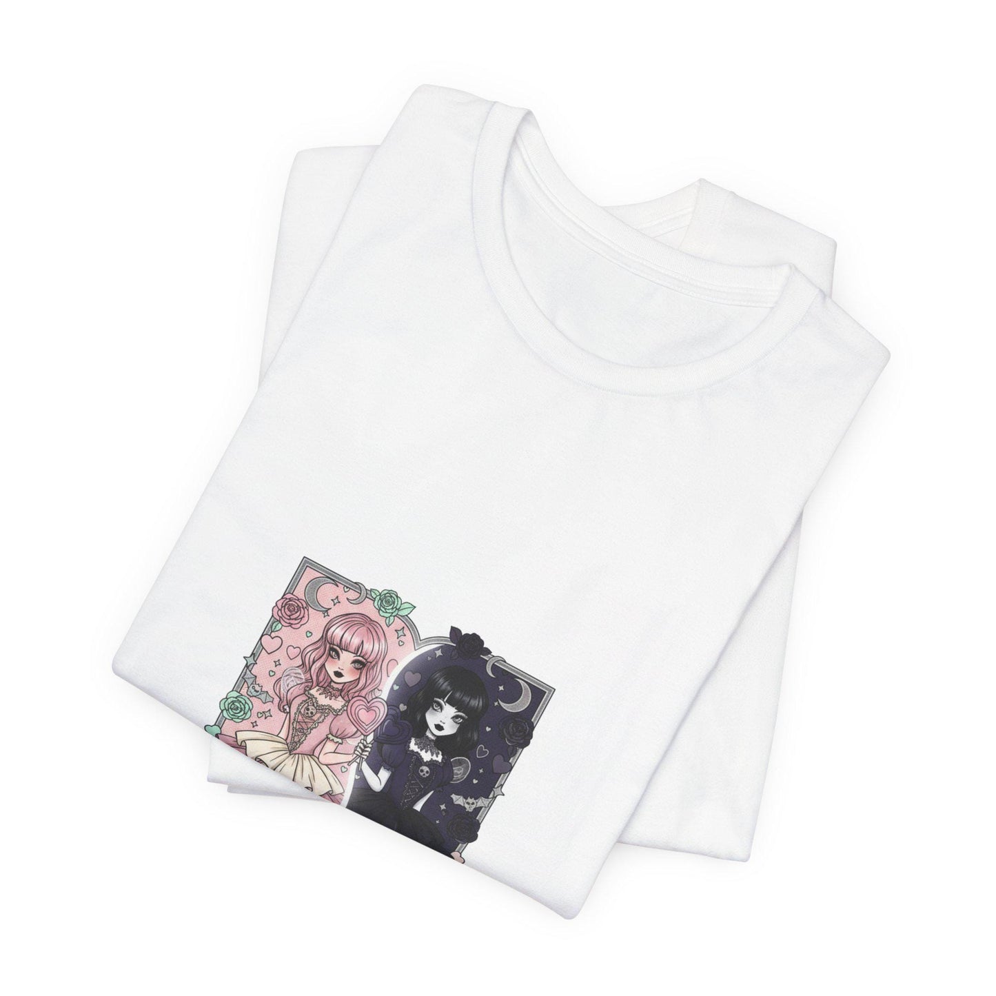 Galentine's Girly Goth Illustration Tee | Galentines T-Shirt