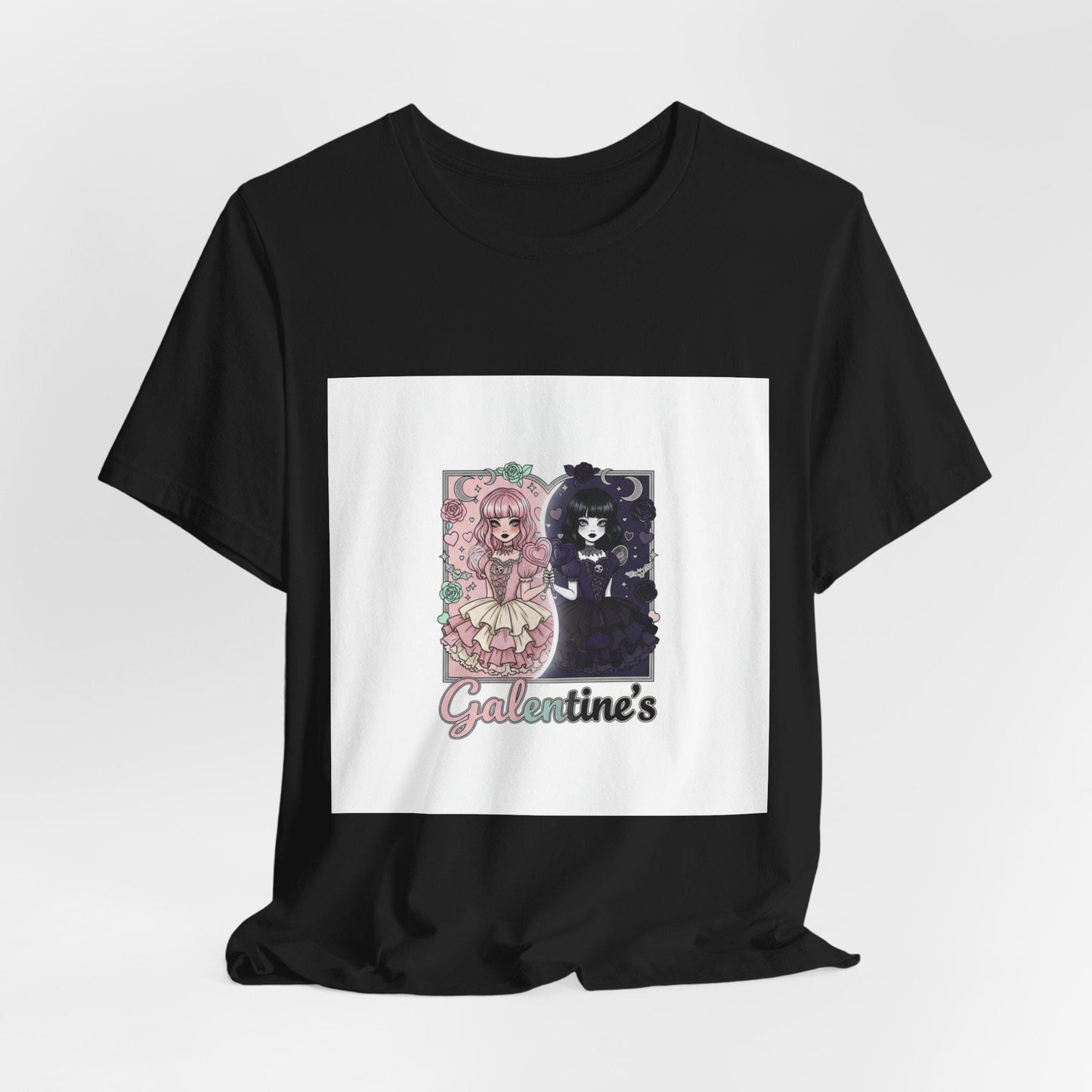 Galentine's Girly Goth Illustration Tee | Galentines T-Shirt
