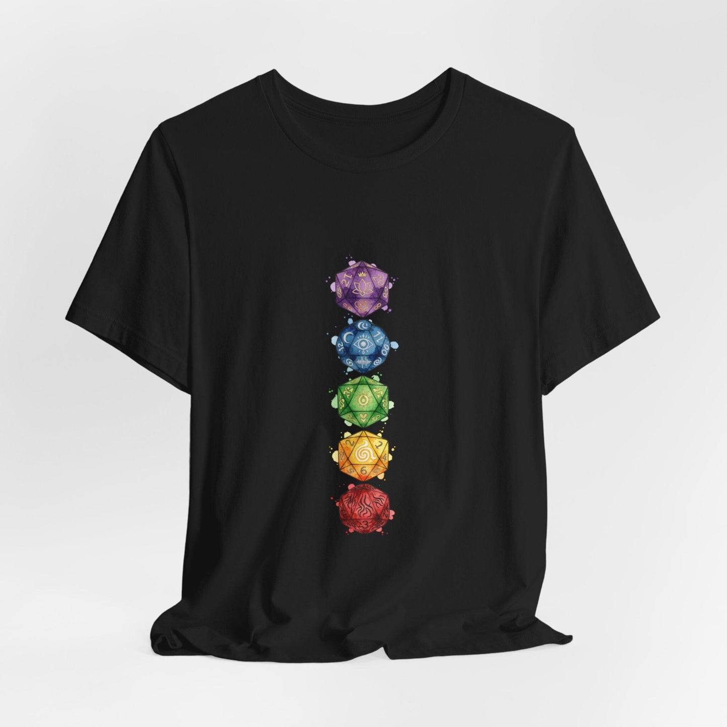 Chakra Crystals Tee | Witchy Medieval Fantasy, Faux-Medieval Typography Shirt