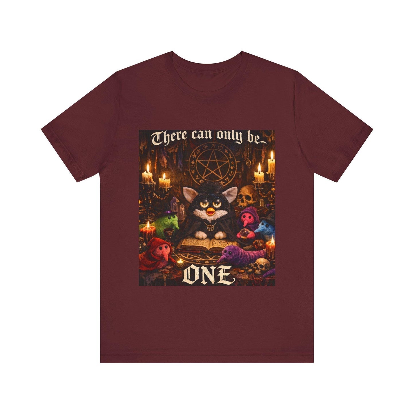 Occult Black Cat with Candles Tee | Witchy Cat Shirt
