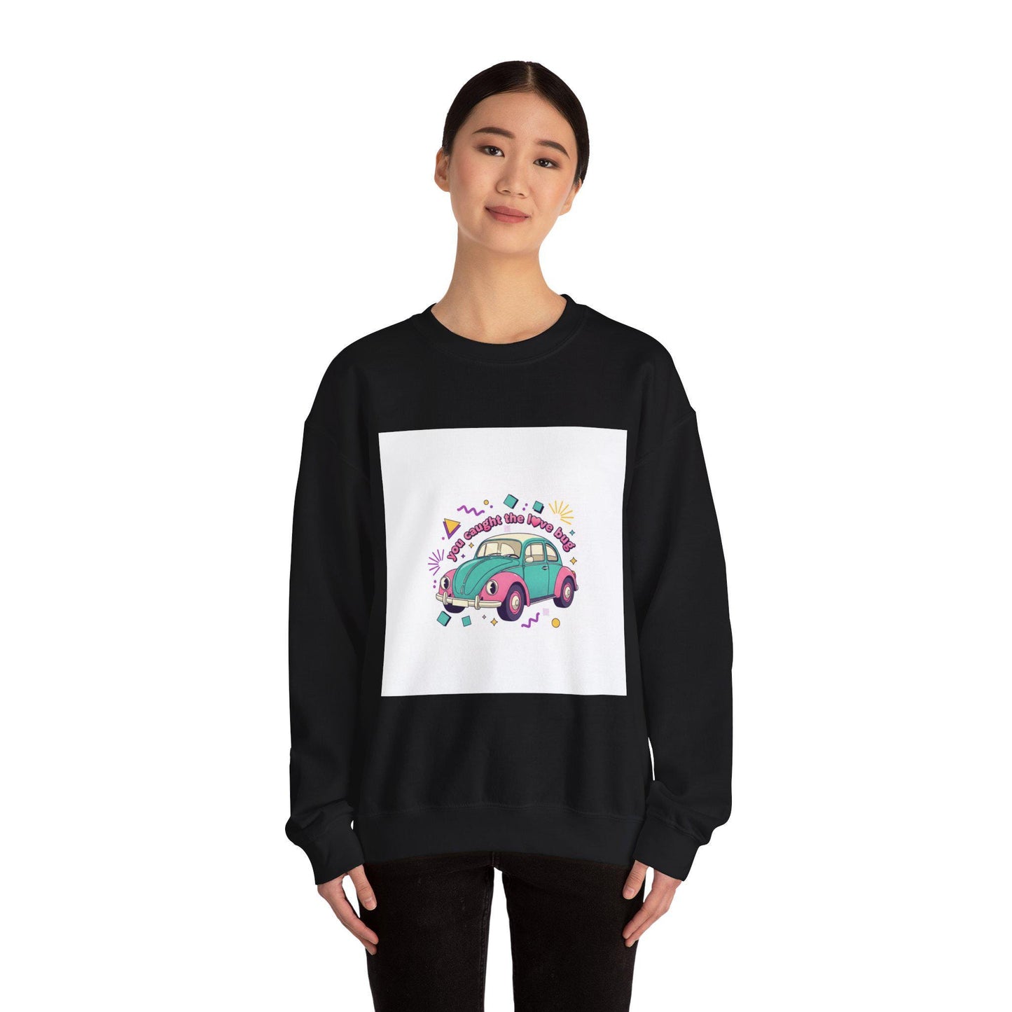 Retro Cartoon Car Sweatshirt | vintage car illustration, racing flame shirt