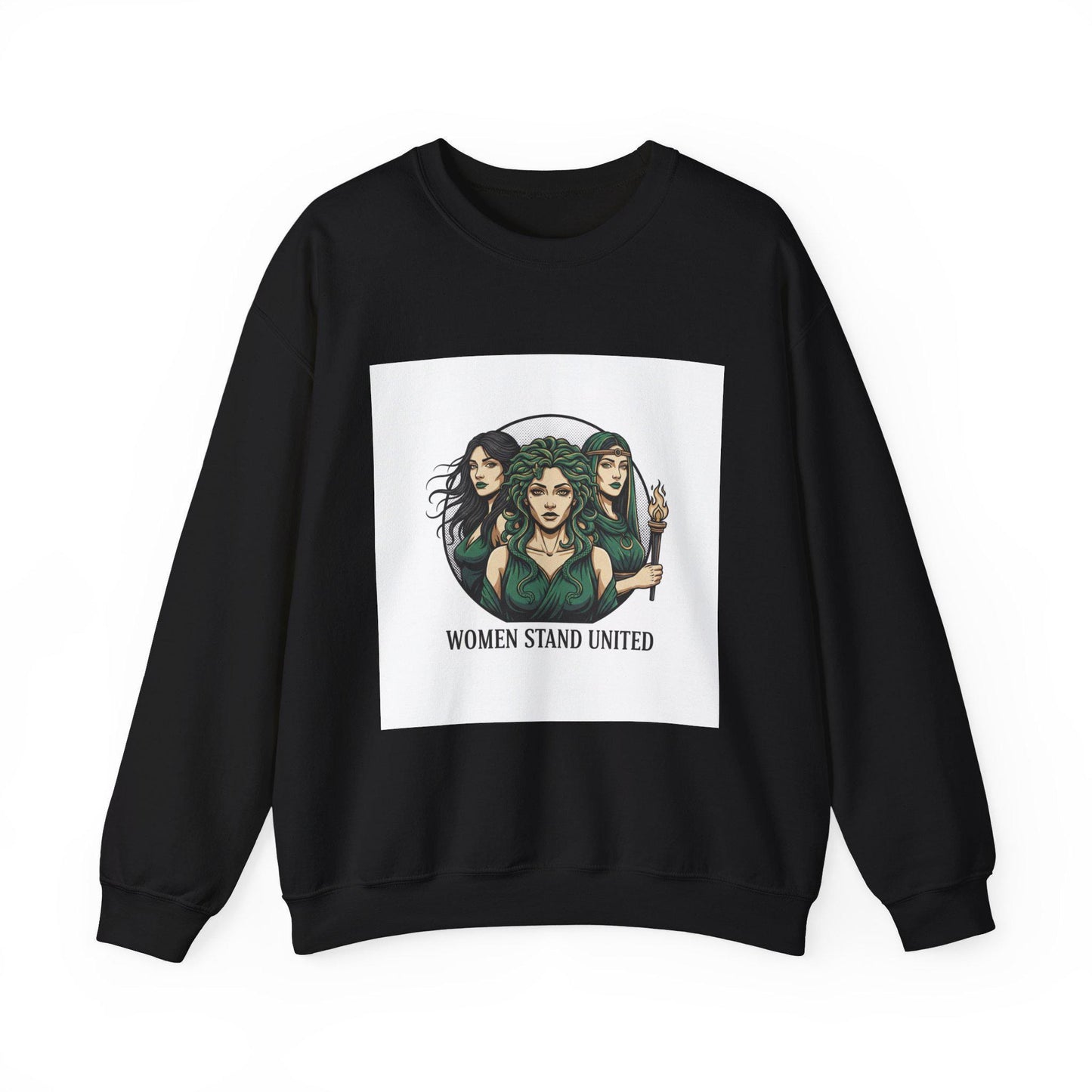 Women Stand United sweatshirt | mythic design, stoic philosophy art