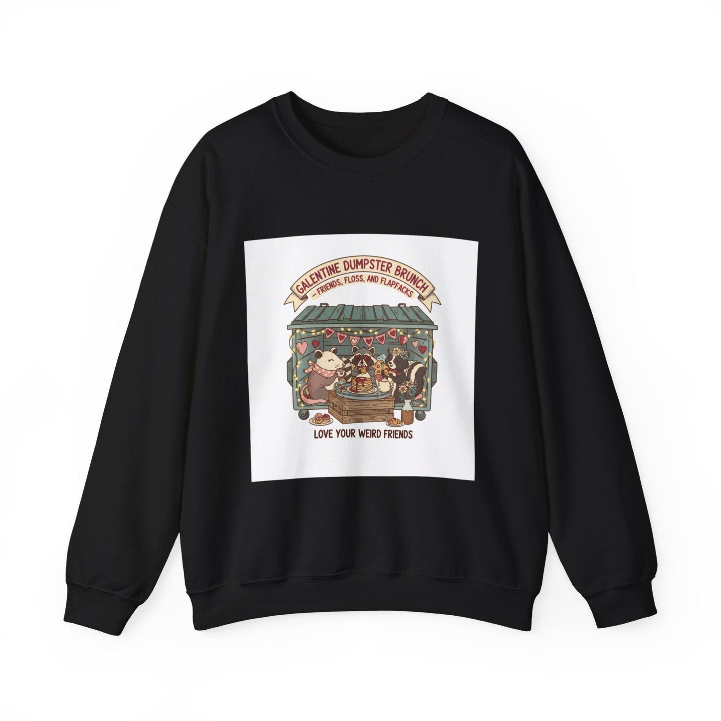 Dumpster Band Friends sweatshirt | Love Your Weird Friends crewneck