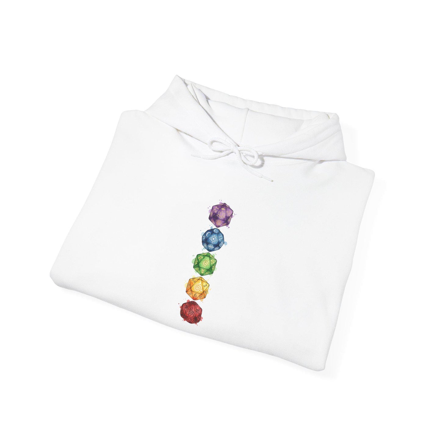 Chakra Gems Vertical Hoodie | Witchy Medieval Fantasy, Olde Style Quote