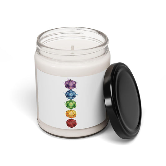 Chakra Gems Candle | Scented Soy Candle, 9oz | Witchy Medieval Fantasy