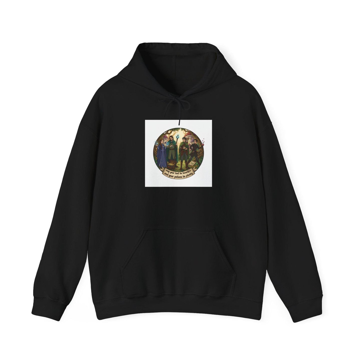 Olde Quest Humor Hoodie | witchy medieval fantasy, parchment typography