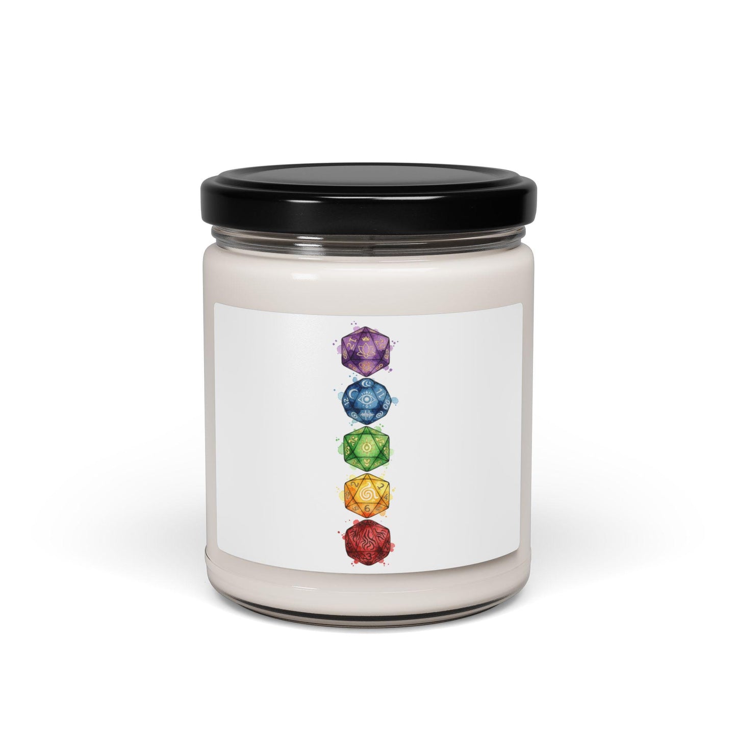 Chakra Gems Candle | Scented Soy Candle, 9oz | Witchy Medieval Fantasy