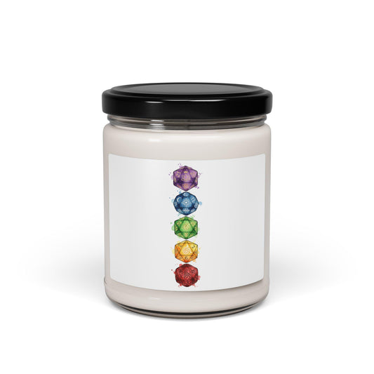 Chakra Gems Candle | Scented Soy Candle, 9oz | Witchy Medieval Fantasy