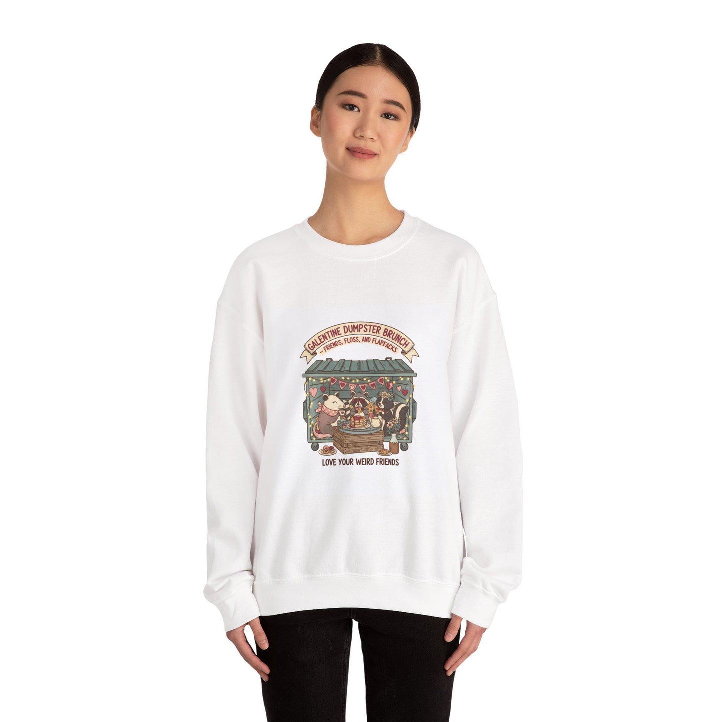 Dumpster Band Friends sweatshirt | Love Your Weird Friends crewneck