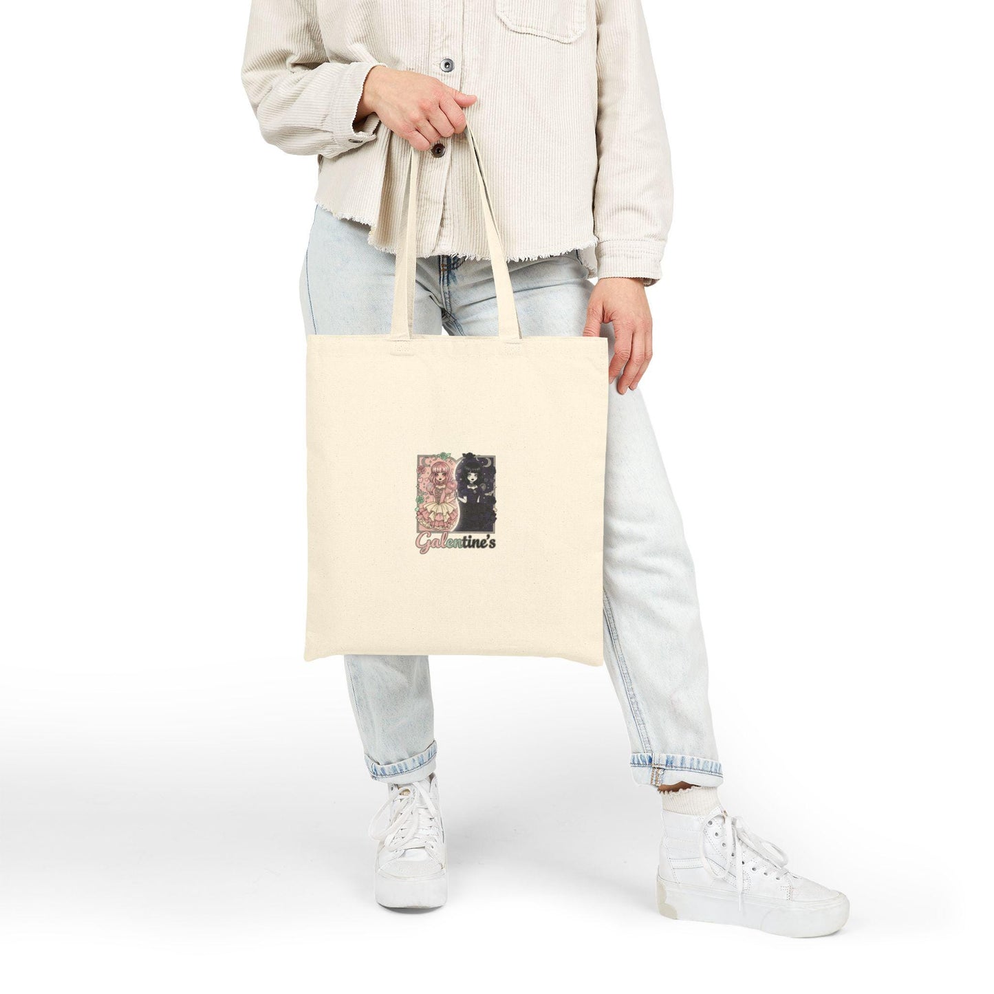 Vintage Floral and Black Cat Tote Bag | Retro Botanical Illustration, Small Canvas Tote