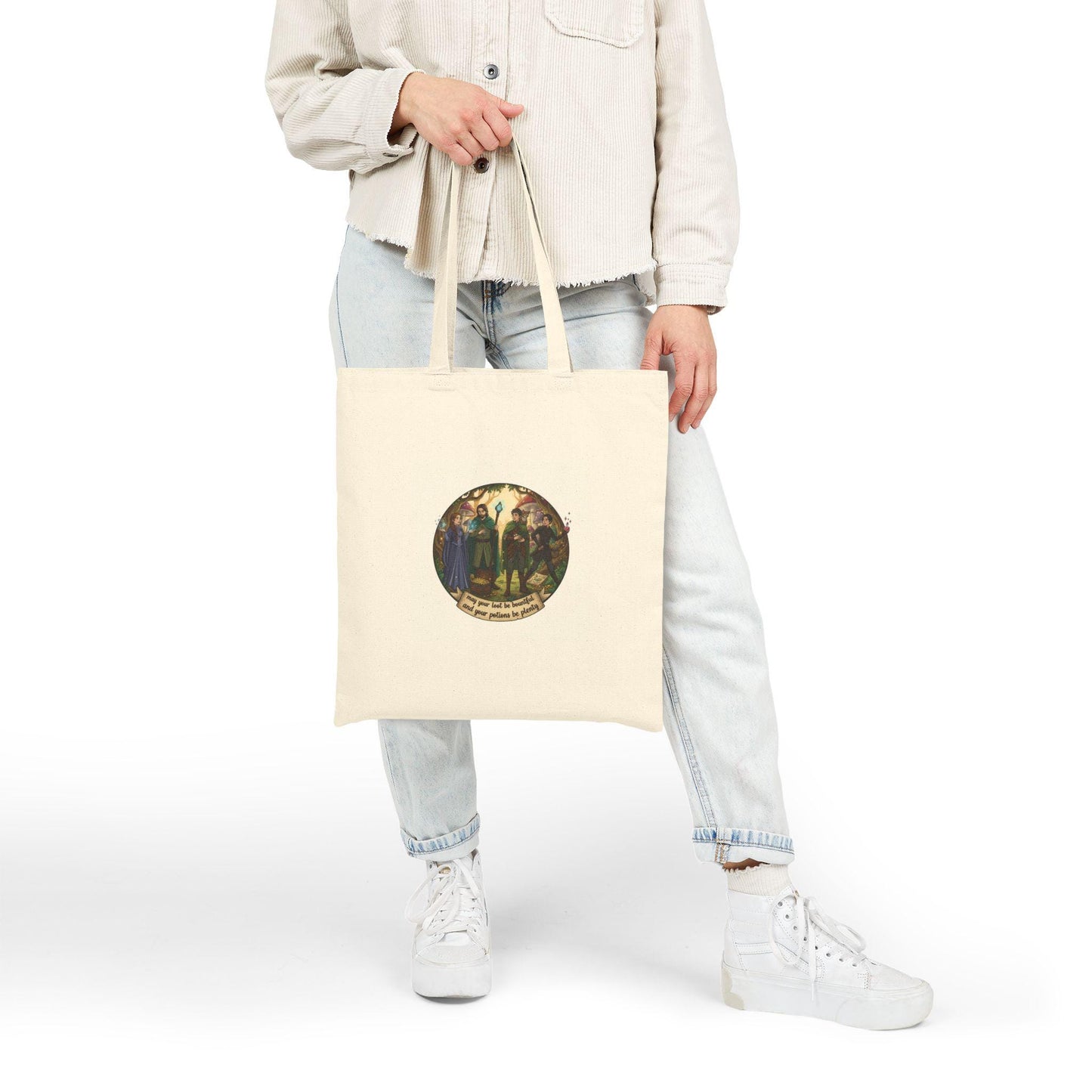 Olde Quest Proclamation Tote | Witchy Medieval Fantasy, Faux-Medieval Typography