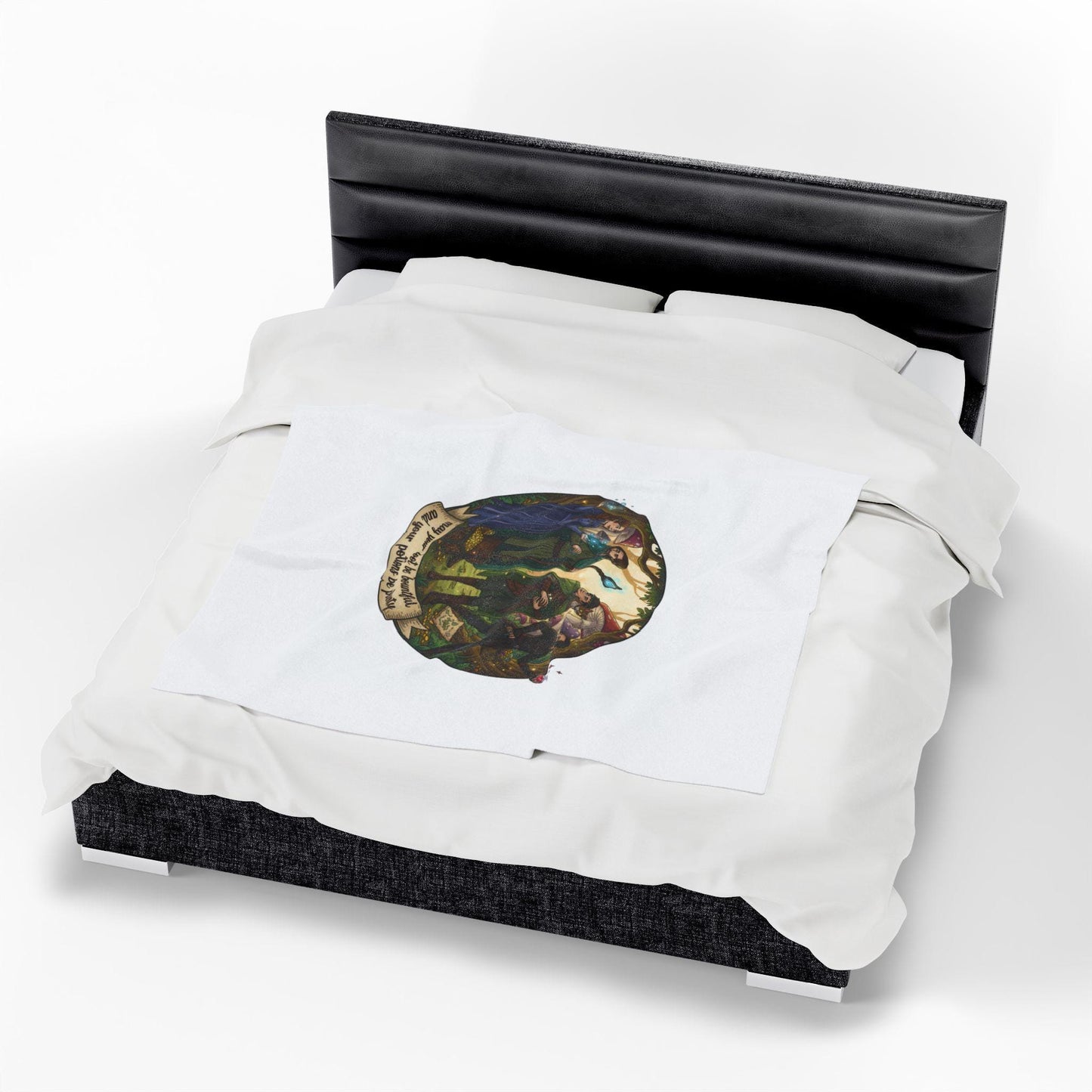 Olde Quest Proclamation Velveteen Plush Blanket | Medieval Fantasy, Witchy Nerdcore