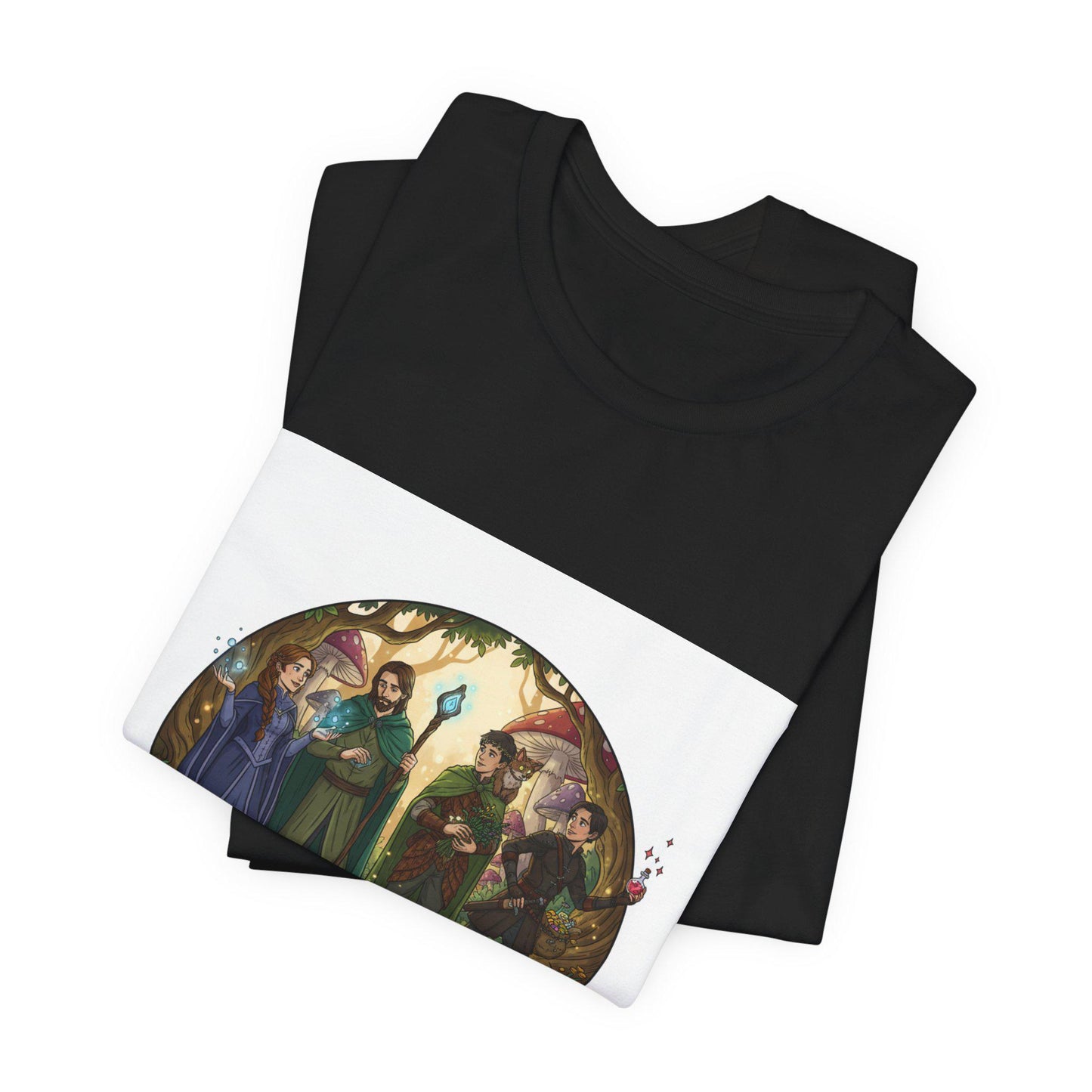 Fantasy Adventurers Party T-Shirt | RPG Character Group Tee