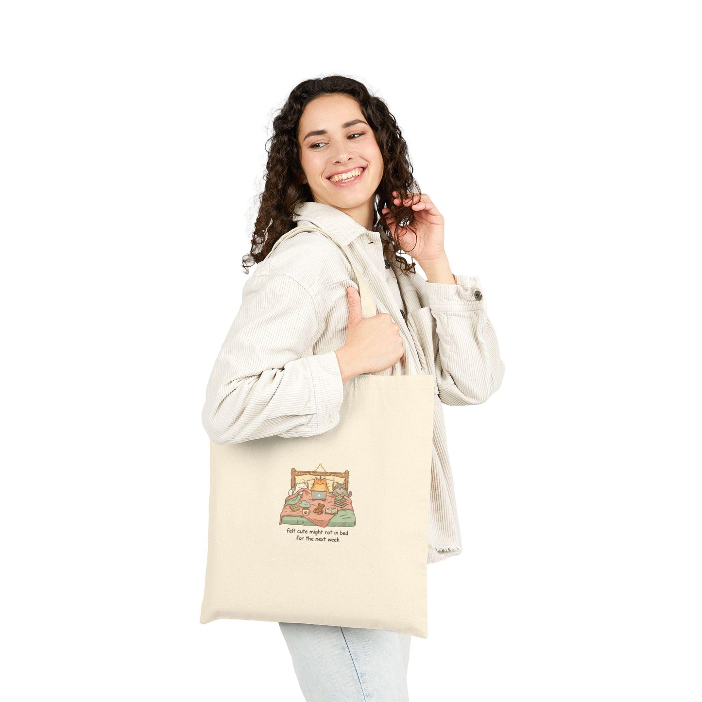 Bed Rot Nap Club Tote | Cotton Canvas, sleepy humor, restful vibes