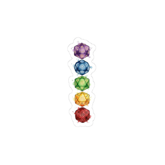 Chakra Crest Line Sticker | Witchy Medieval Fantasy, Mystic Symbols Kiss-Cut Sticker