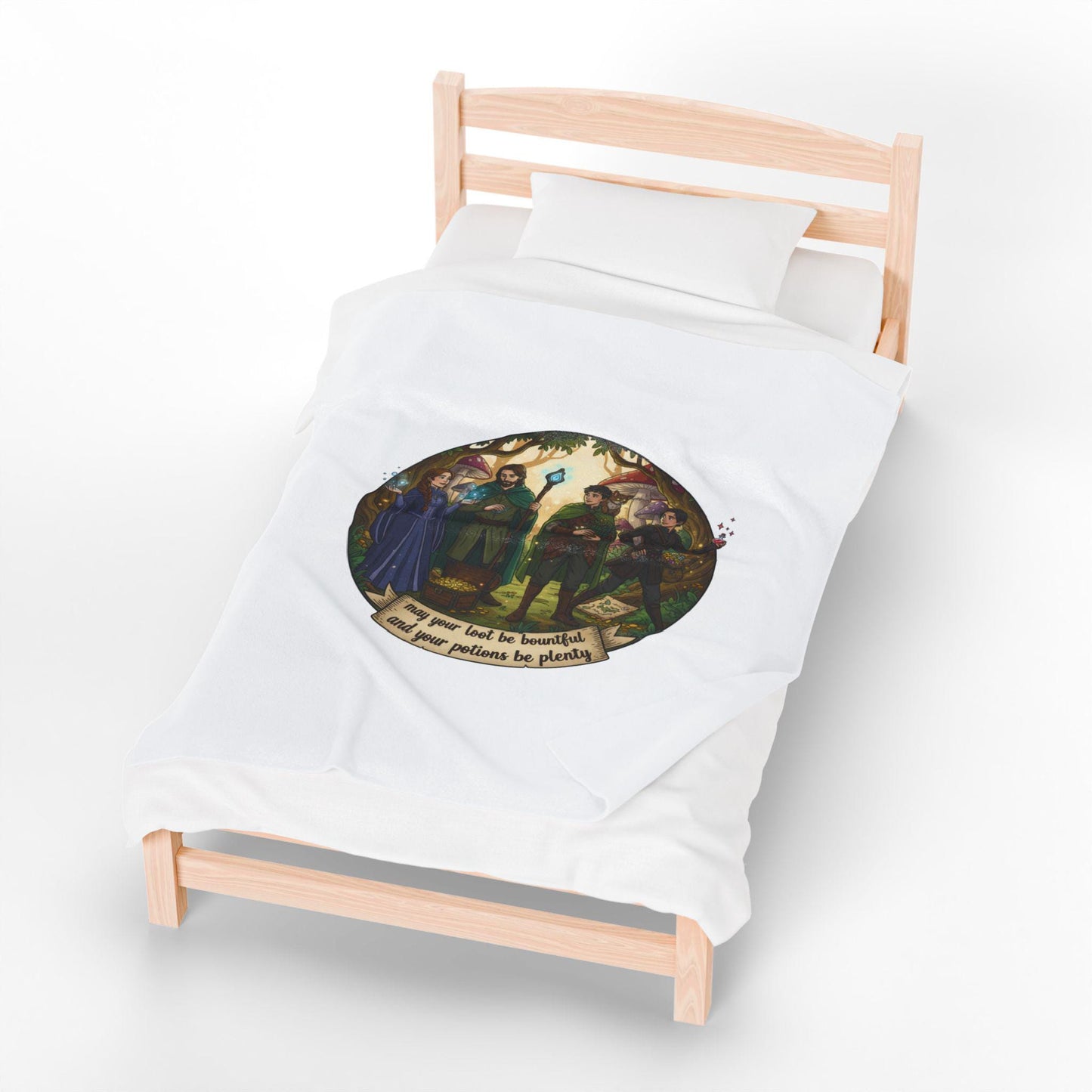 Olde Quest Proclamation Velveteen Plush Blanket | Medieval Fantasy, Witchy Nerdcore