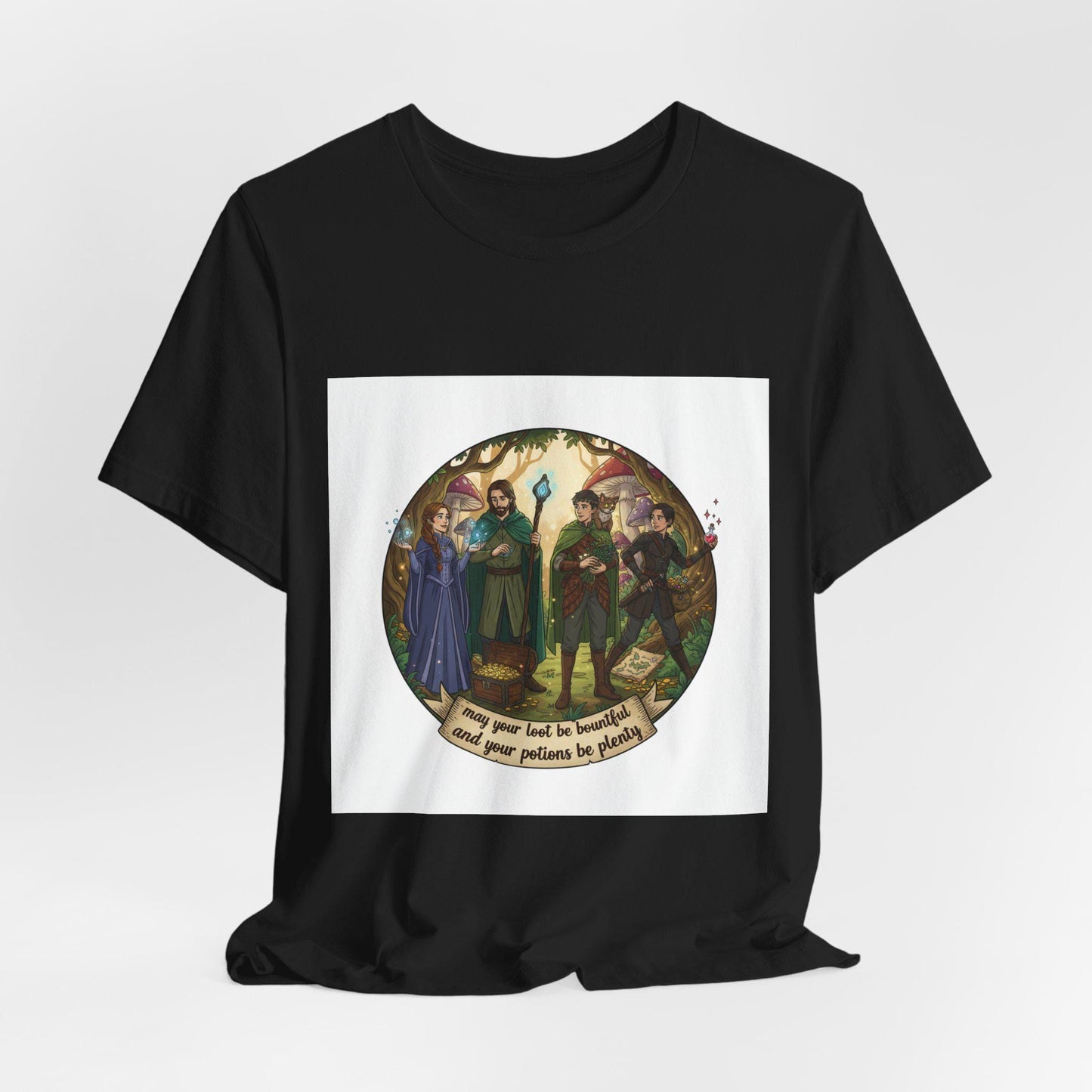 Fantasy Adventurers Party T-Shirt | RPG Character Group Tee