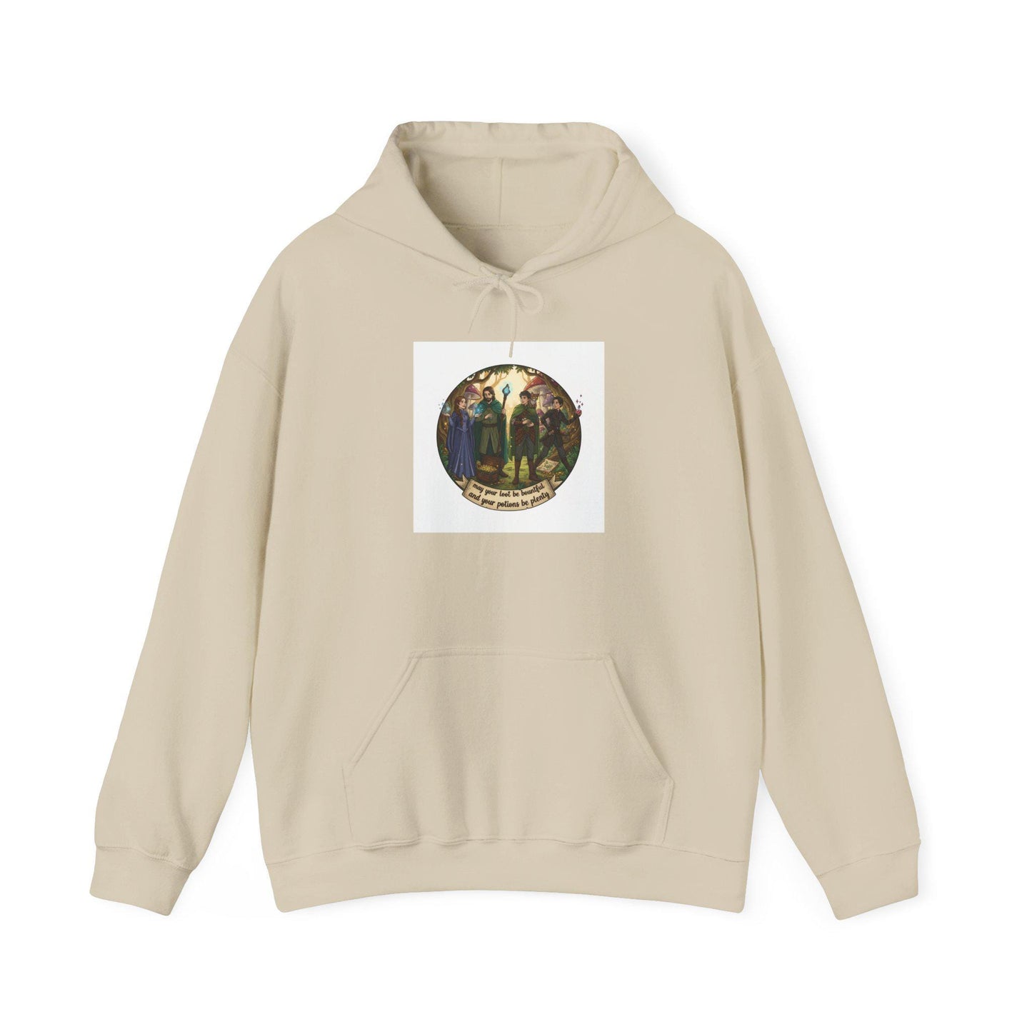 Olde Quest Humor Hoodie | witchy medieval fantasy, parchment typography