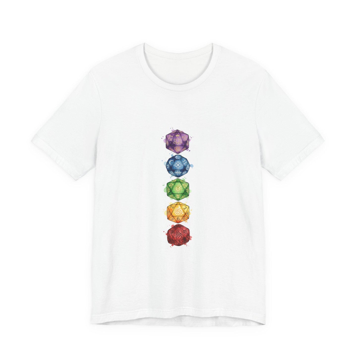 Chakra Crystals Tee | Witchy Medieval Fantasy, Faux-Medieval Typography Shirt