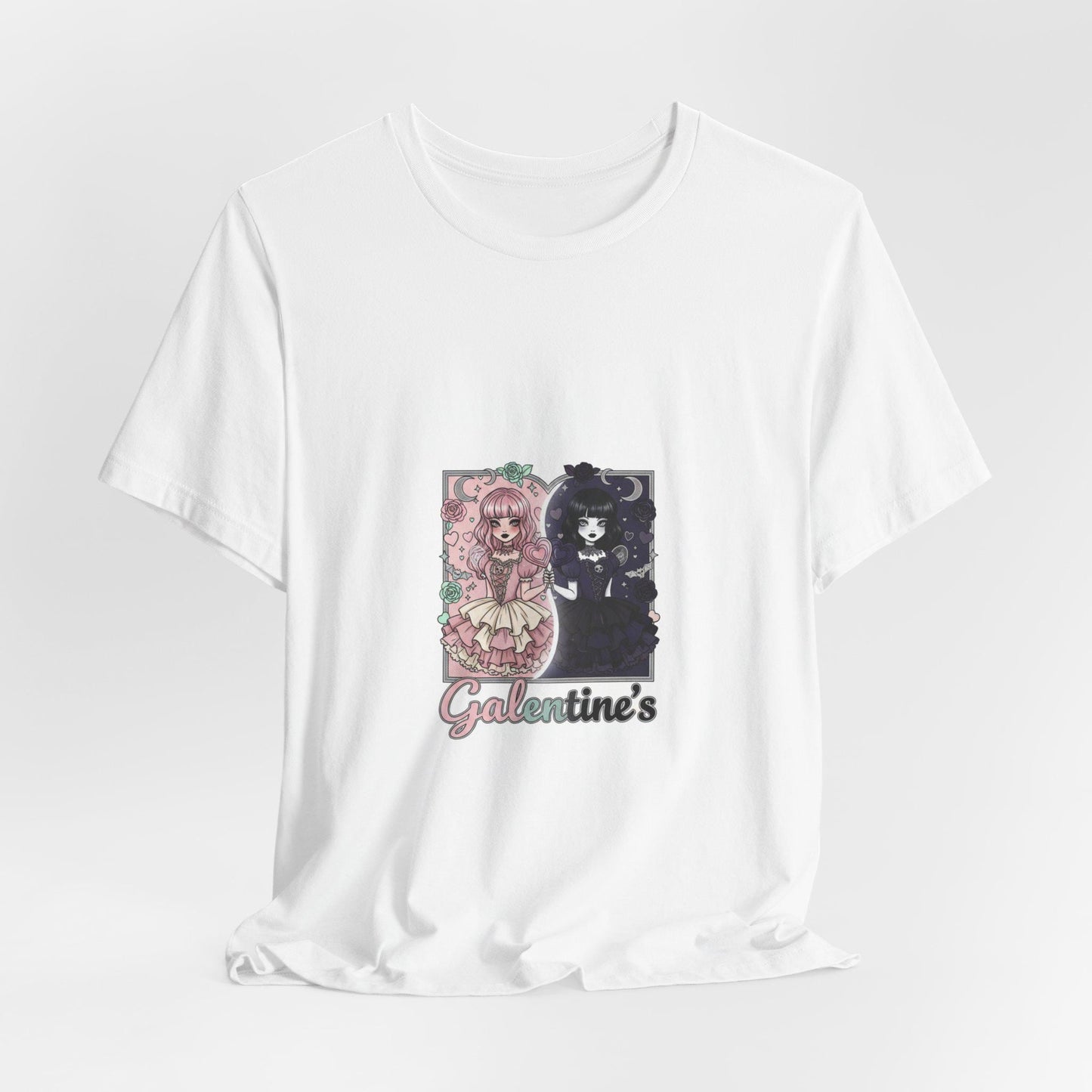 Galentine's Girly Goth Illustration Tee | Galentines T-Shirt