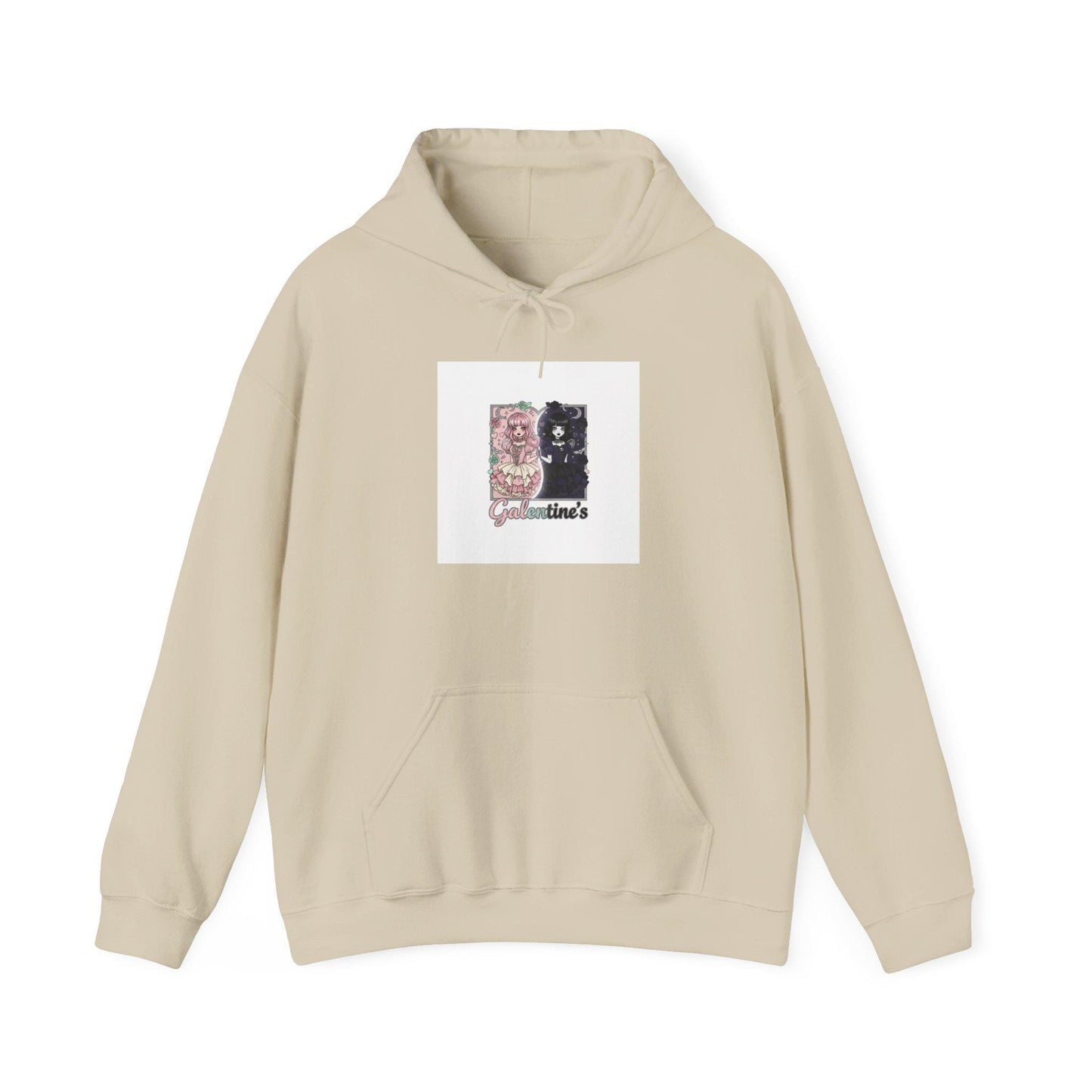 Valentines Aesthetic Photo Collage Hoodie | Heart, Vintage Floral, Black & Pink