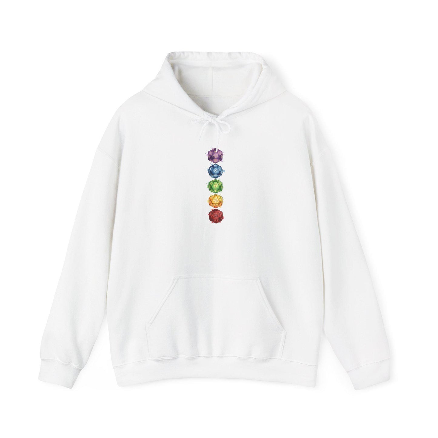 Chakra Gems Vertical Hoodie | Witchy Medieval Fantasy, Olde Style Quote
