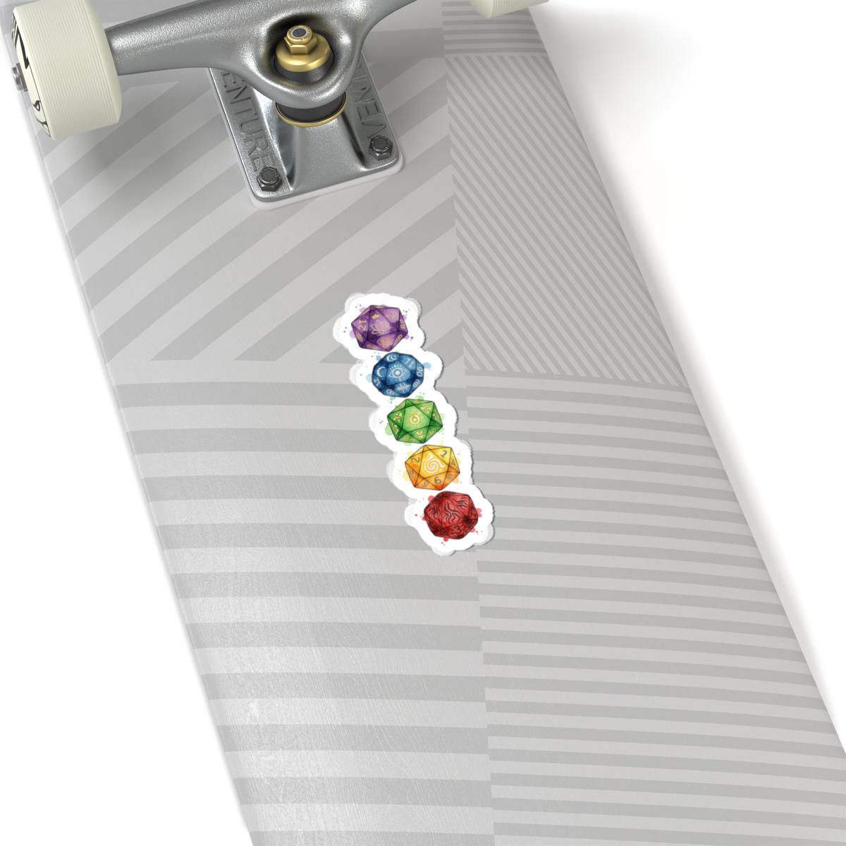 Chakra Crest Line Sticker | Witchy Medieval Fantasy, Mystic Symbols Kiss-Cut Sticker