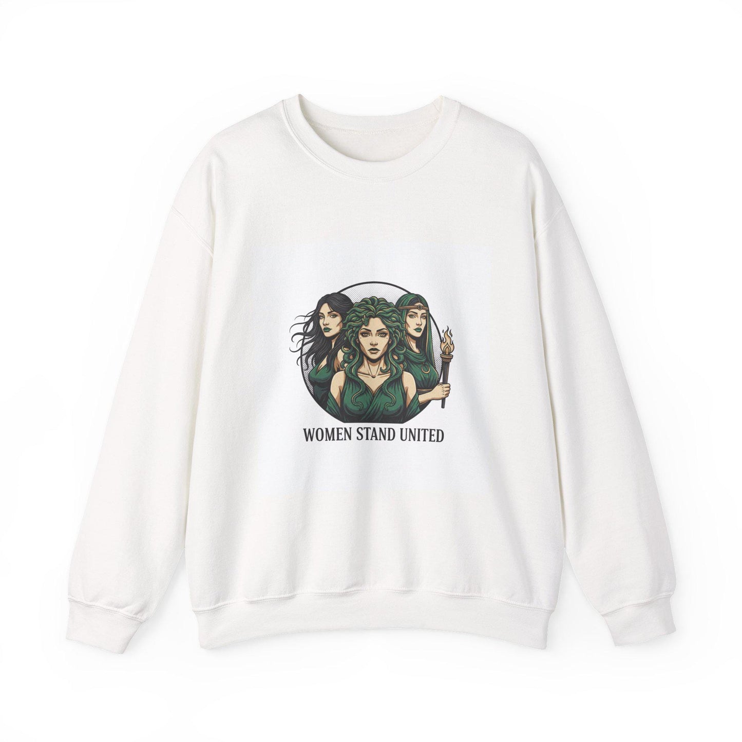 Women Stand United sweatshirt | mythic design, stoic philosophy art