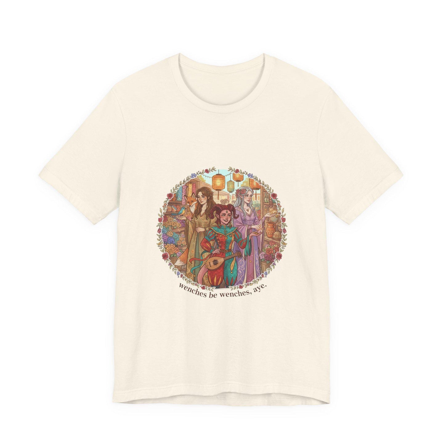 Medieval Bard Illustration Tee | fantasy sarcastic tee, olde style quote shirt