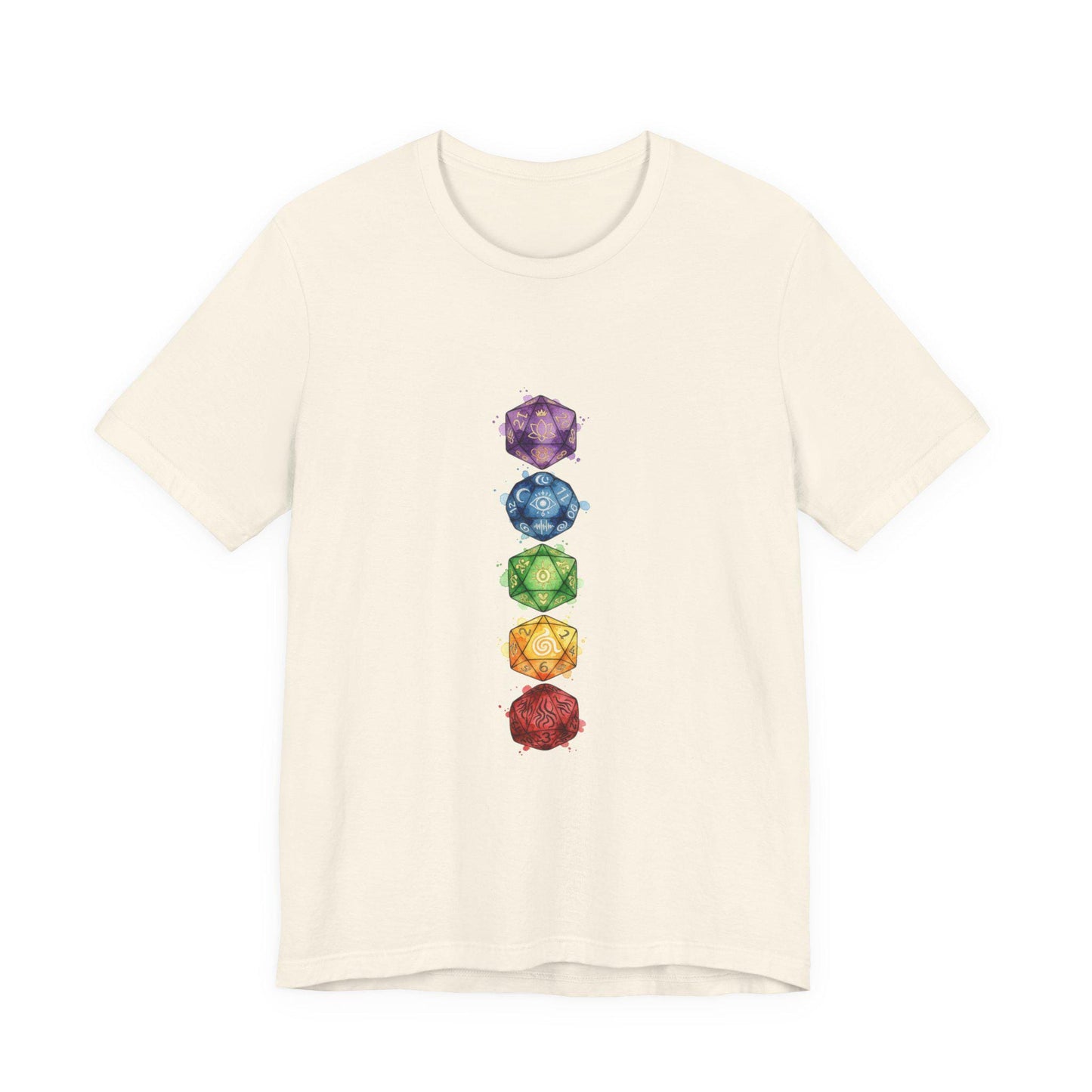 Chakra Crystals Tee | Witchy Medieval Fantasy, Faux-Medieval Typography Shirt