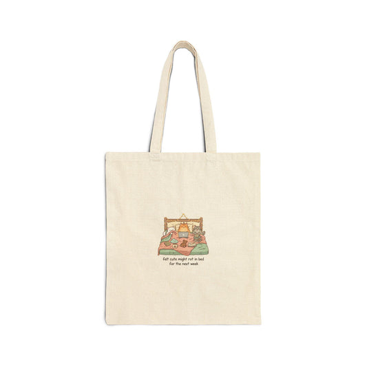 Bed Rot Nap Club Tote | Cotton Canvas, sleepy humor, restful vibes