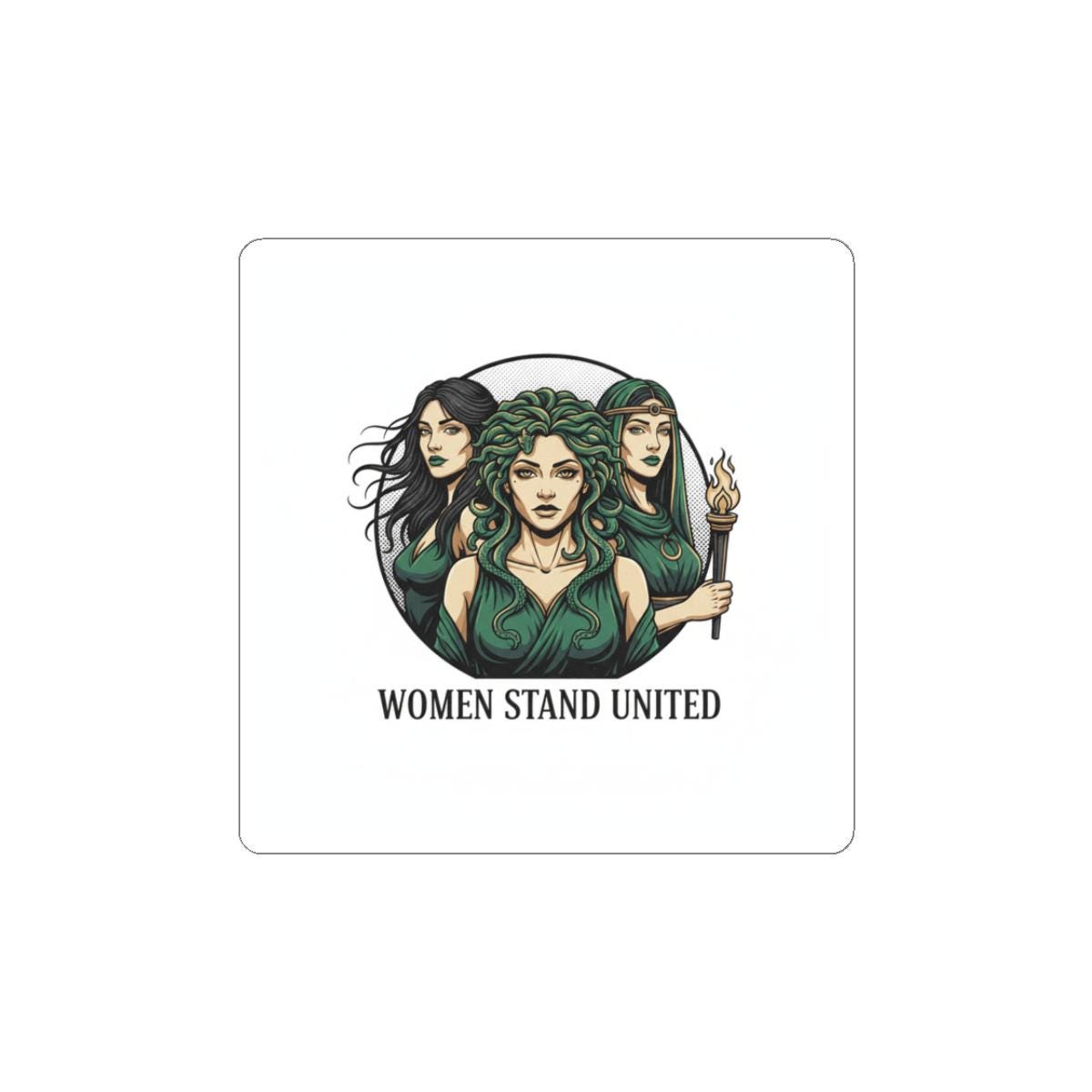 Women Stand United Sticker | Mythic minimal, stoic philosophy art