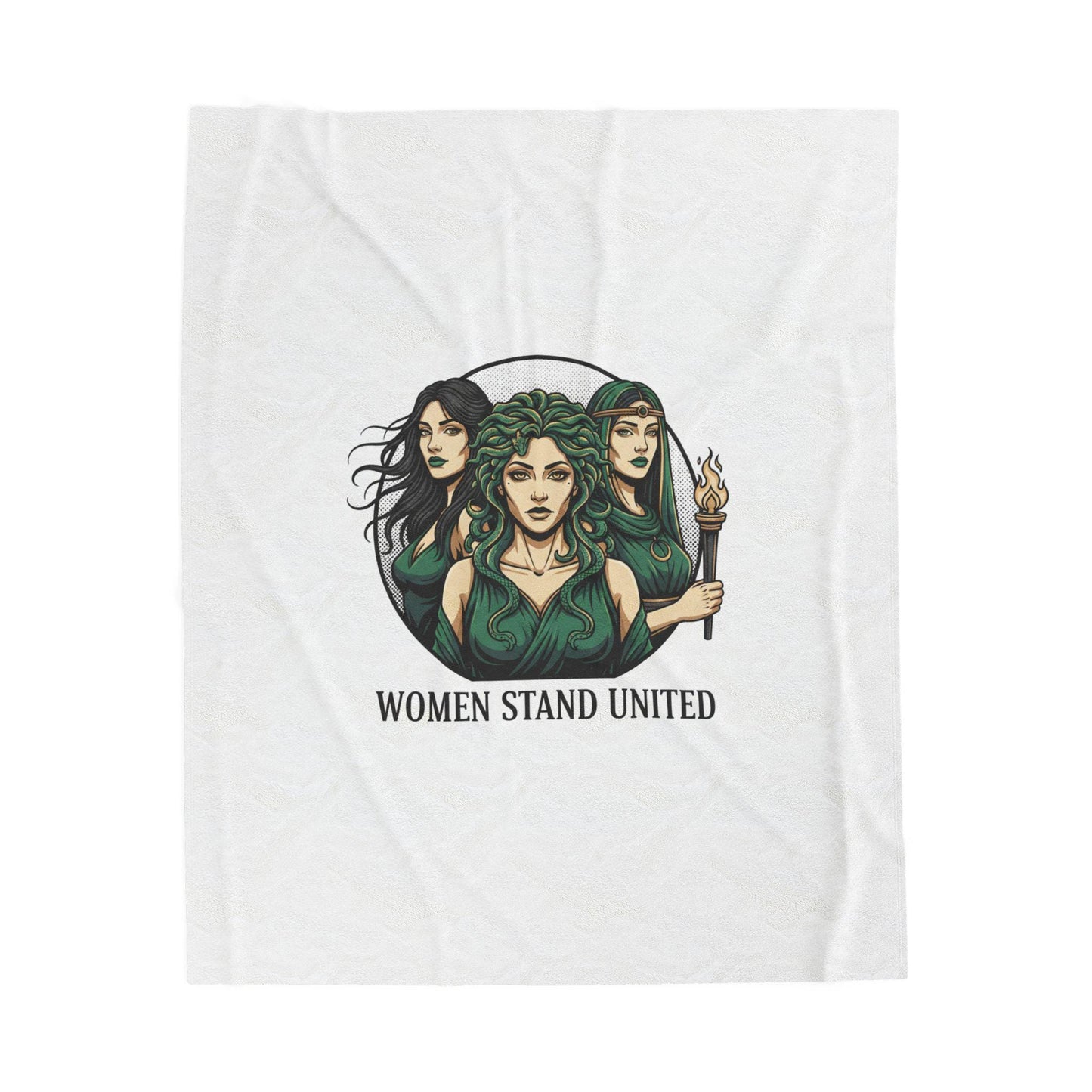 Women Stand United Blanket | Mythic Minimalism, stoic philosophy art