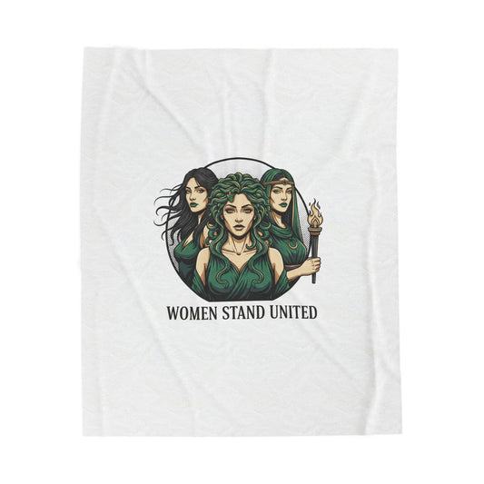 Women Stand United Blanket | Mythic Minimalism, stoic philosophy art