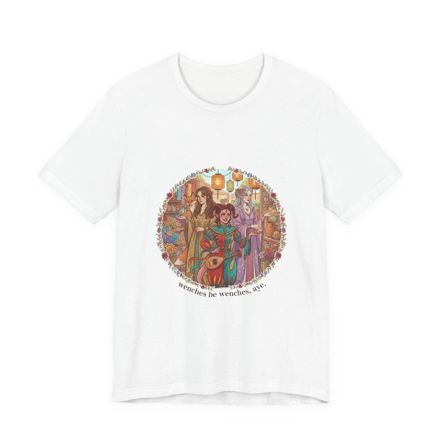 Medieval Bard Illustration Tee | fantasy sarcastic tee, olde style quote shirt