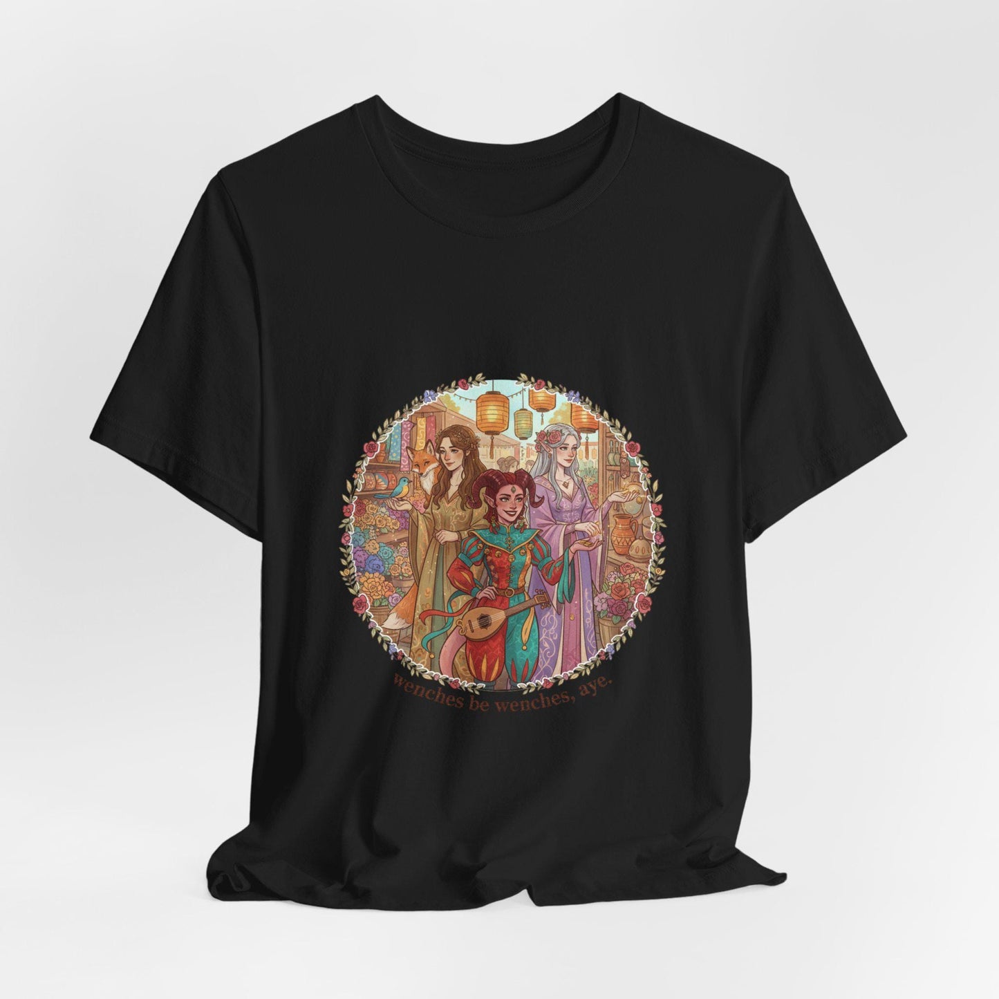 Medieval Bard Illustration Tee | fantasy sarcastic tee, olde style quote shirt