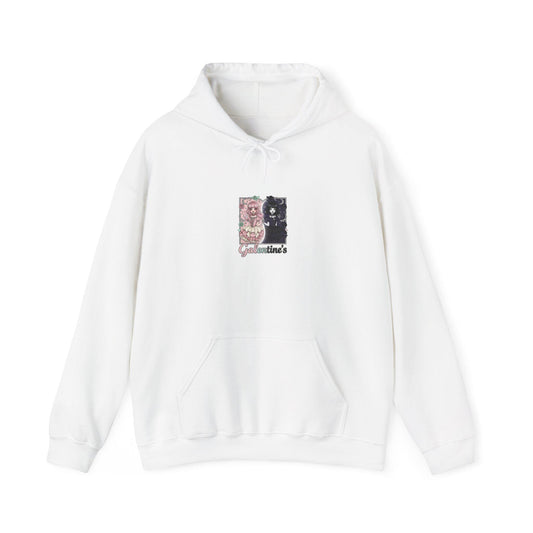 Valentines Collage Hoodie | Heart, Floral Print