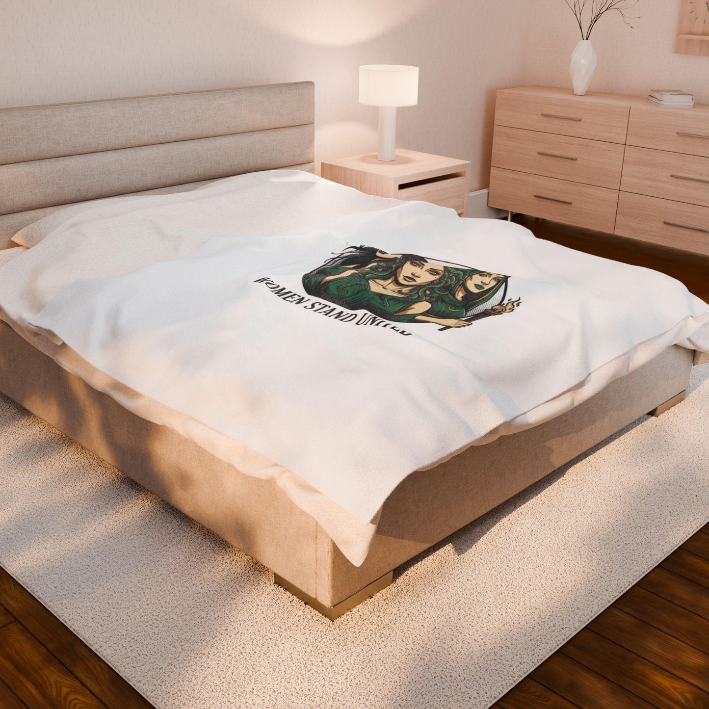 Women Stand United Blanket | Mythic Minimalism, stoic philosophy art
