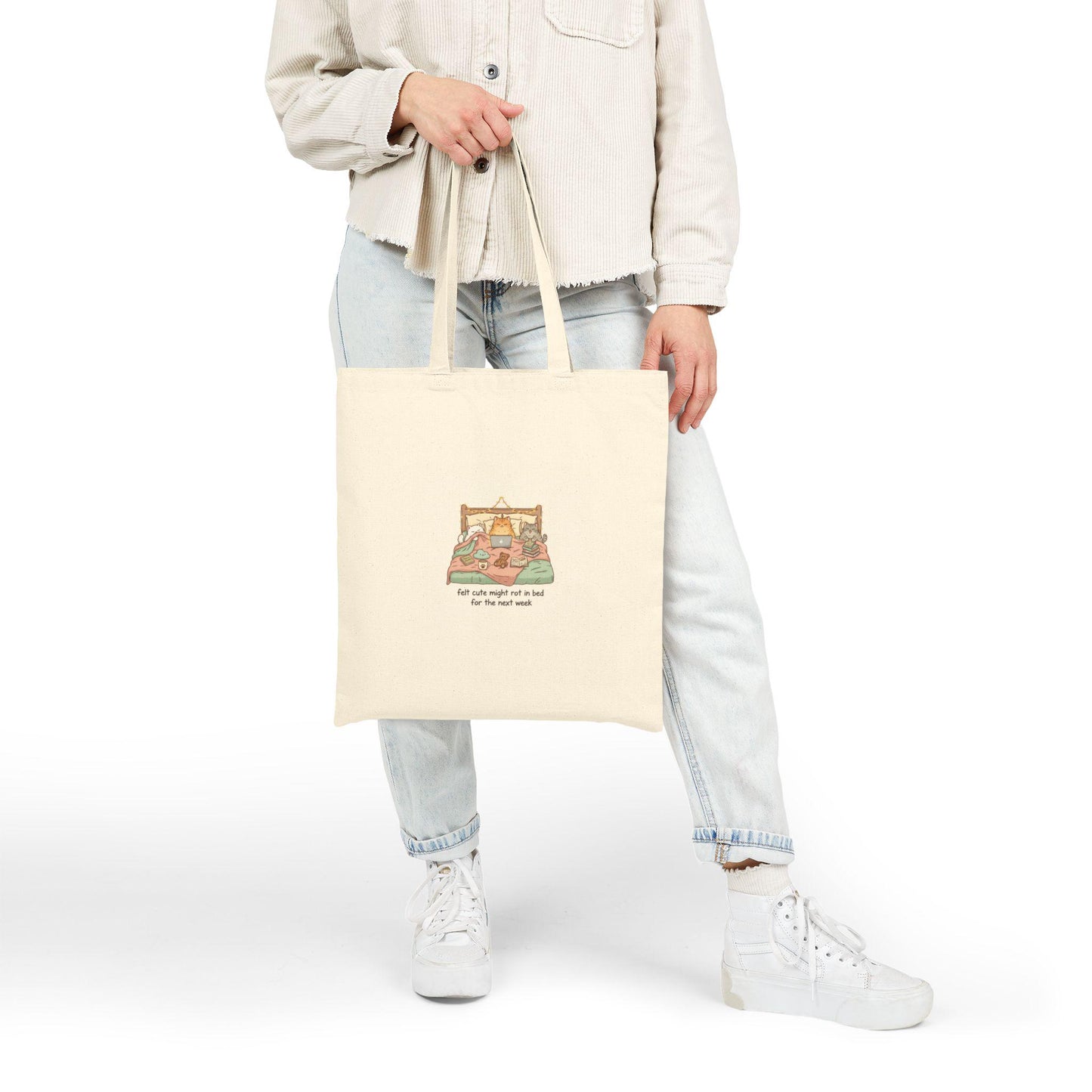 Bed Rot Nap Club Tote | Cotton Canvas, sleepy humor, restful vibes