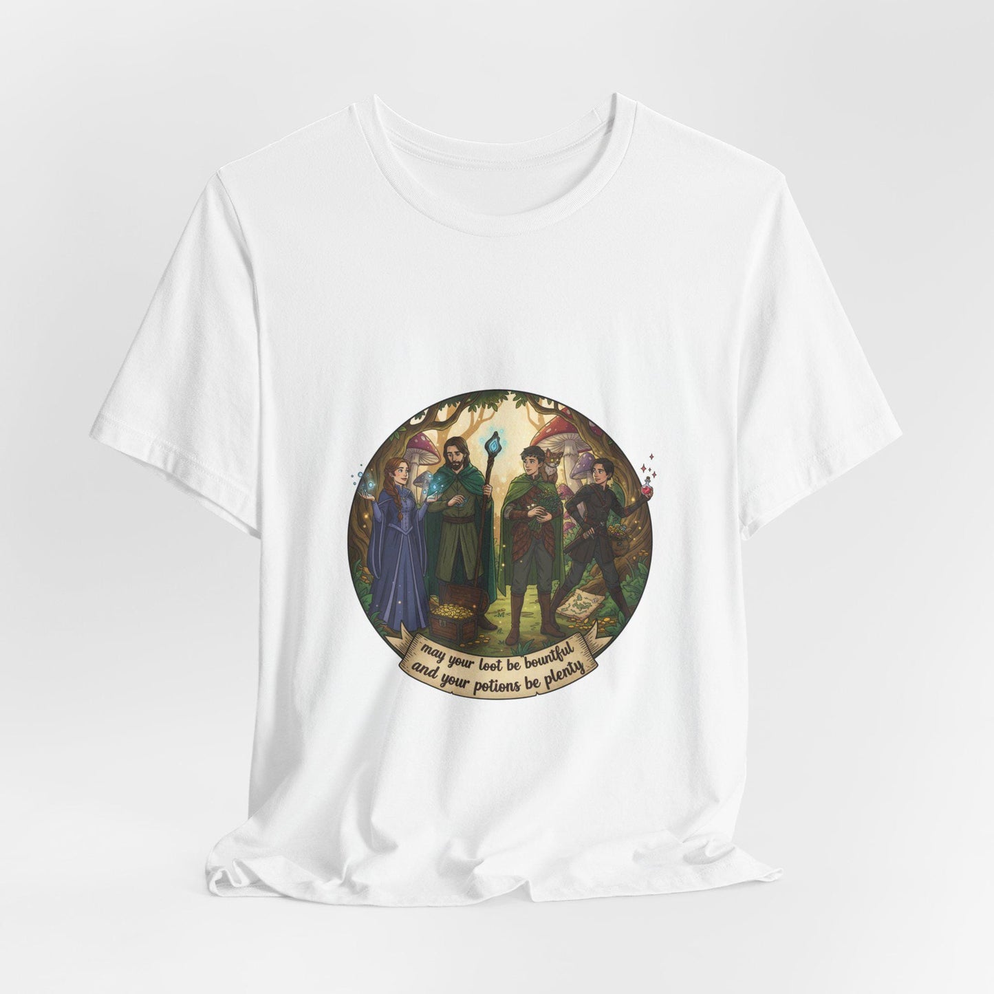 Fantasy Adventurers Party T-Shirt | RPG Character Group Tee